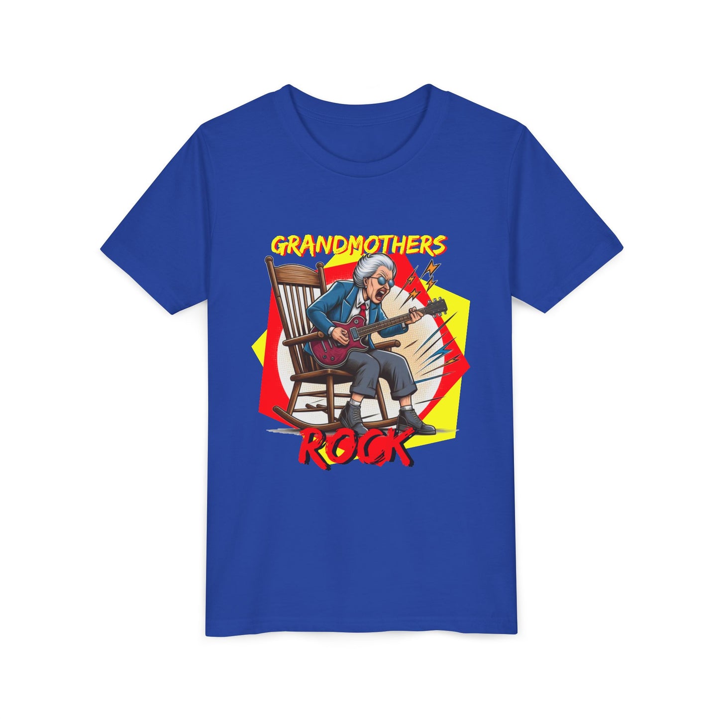 'Grandmothers Rock' Youth Short Sleeve Tee - Funny Design to Show Love for Grandma - Schmartypants