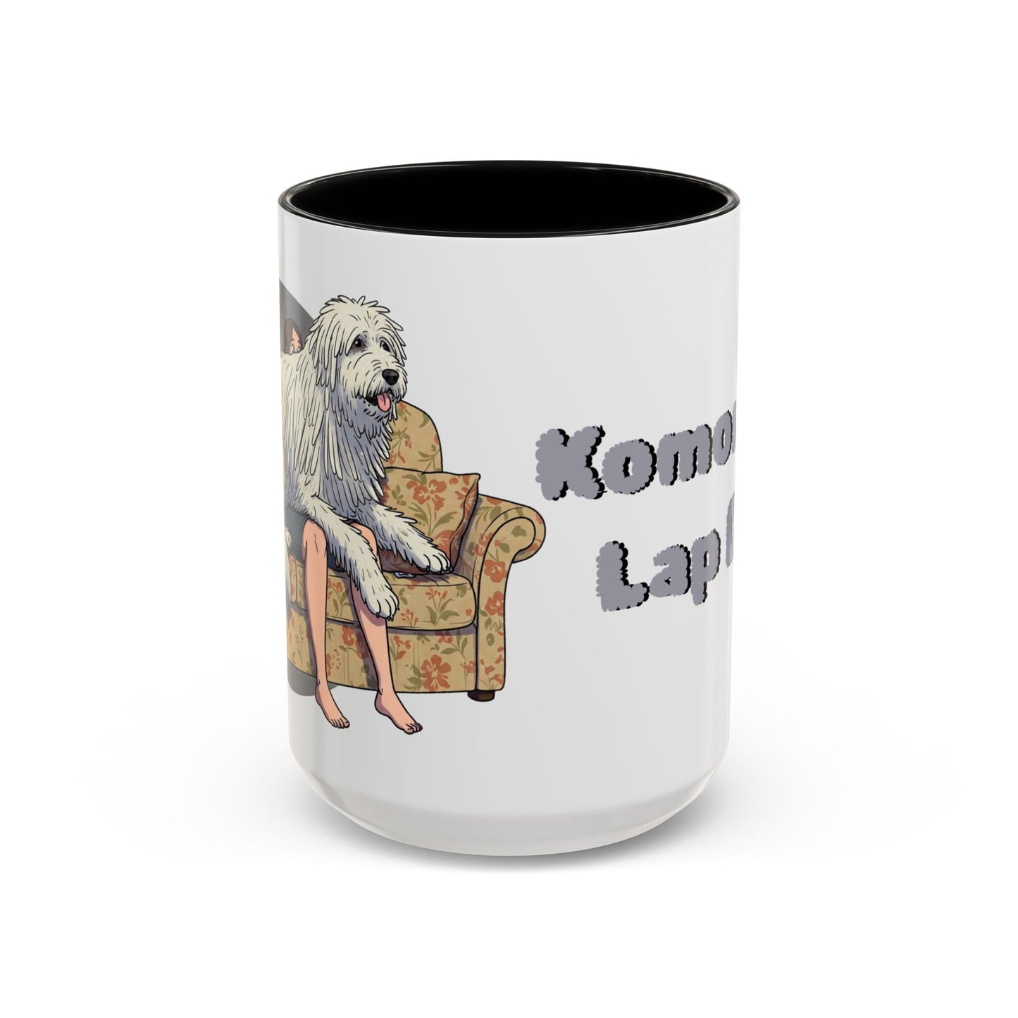 Komondor Lap Dog Coffee Mug - Funny Pet Lovers Gift - 11oz & 15oz - Schmartypants