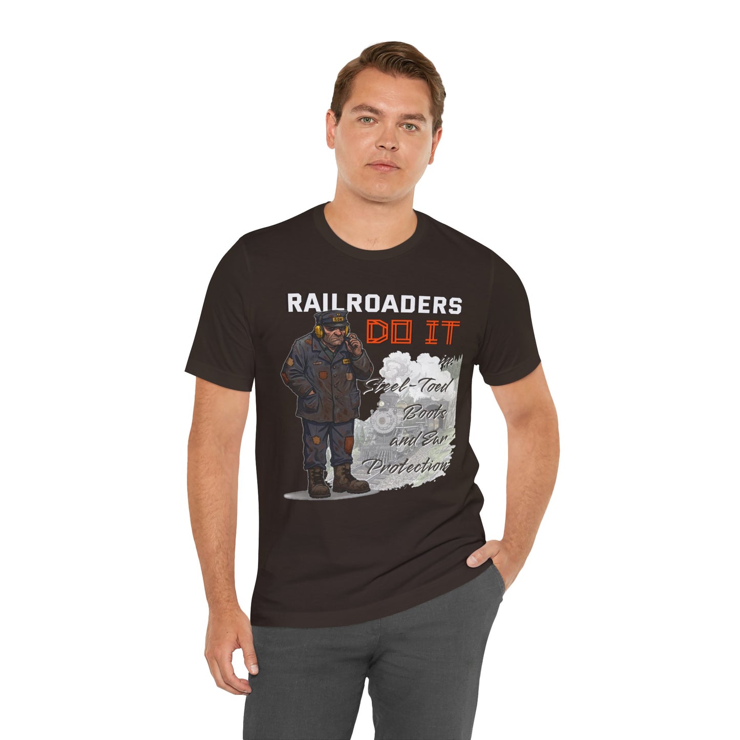 Funny Railroader Shirt, Train Lover Gift, Railroad Employee Tee, Conductor Gift, Railway Worker Shirt