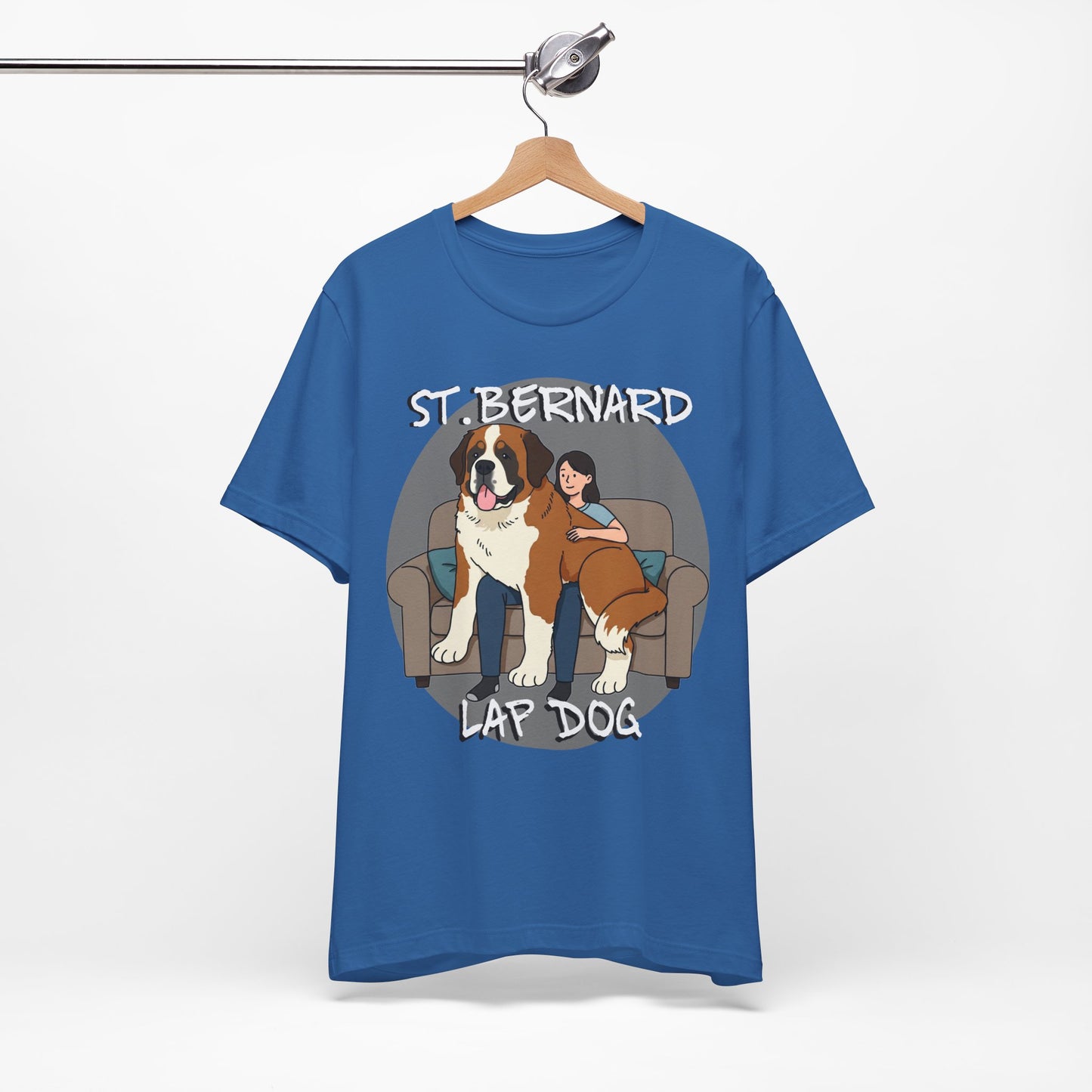 Funny St. Bernard Lap Dog Tee - Unisex Jersey Short Sleeve Tee for Dog Lovers - Schmartypants