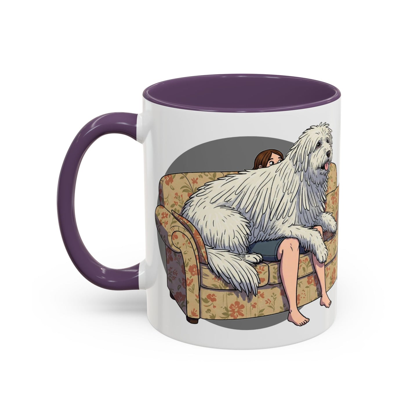 Komondor Lap Dog Coffee Mug - Funny Pet Lovers Gift - 11oz & 15oz - Schmartypants