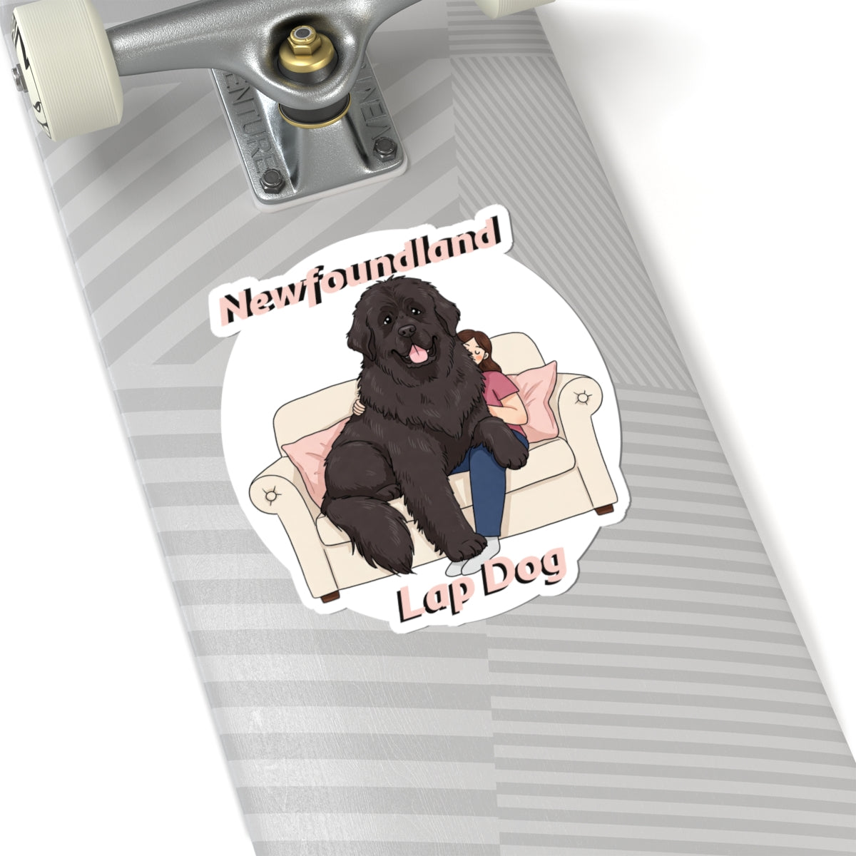 Newfoundland Lap Dog Kiss-Cut Stickers | Cute Dog Lover Decals for Laptops & More - Schmartypants