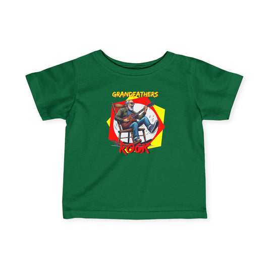 'Grandfathers Rock' Infant Tee - Cute Baby Shirt to Show Love for Grandpa - Schmartypants