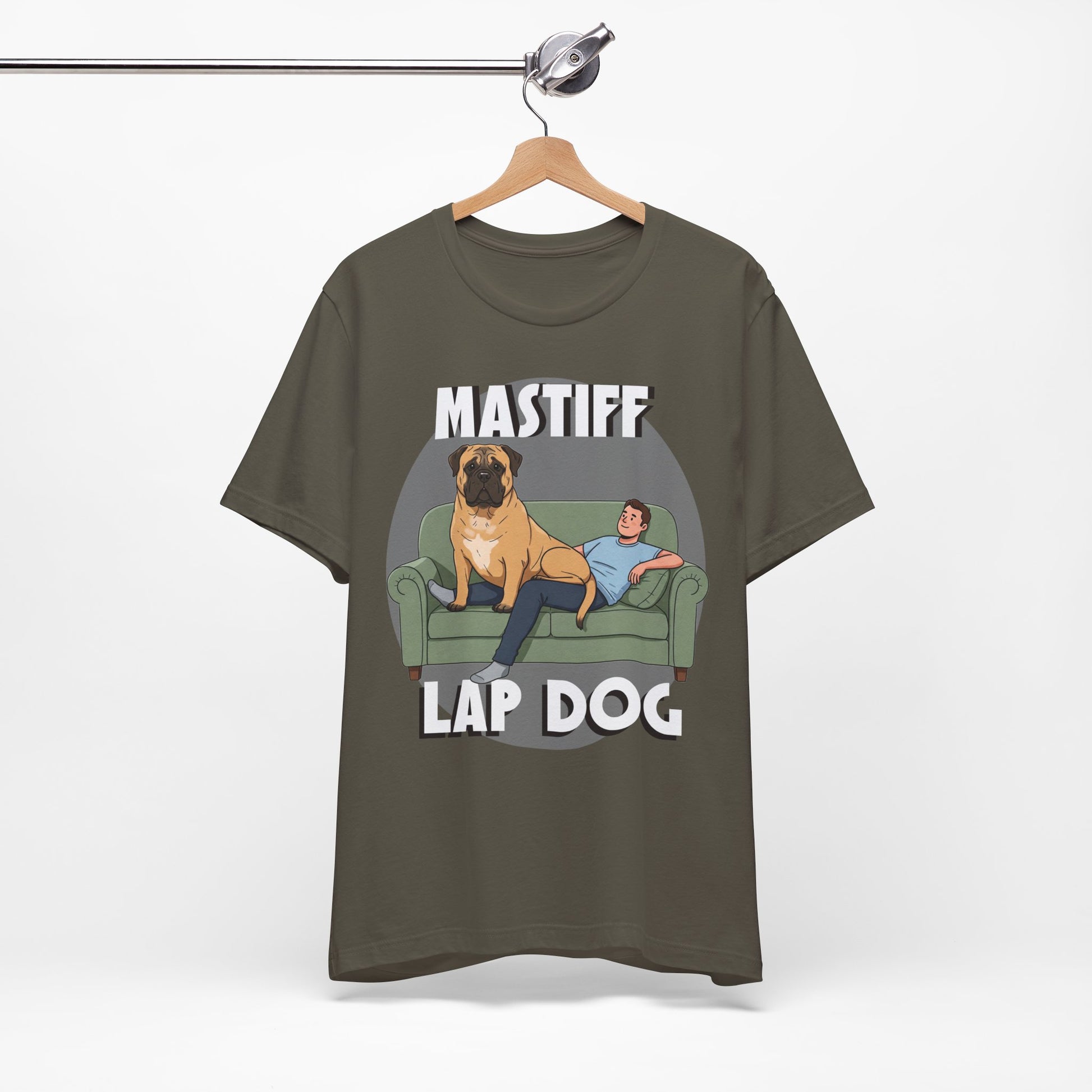 Mastiff Lap Dog Tee | Funny Dog Lover Shirt, Pet Owner Gift, Casual Wear, Birthday Present, Animal Lover Apparel - Schmartypants