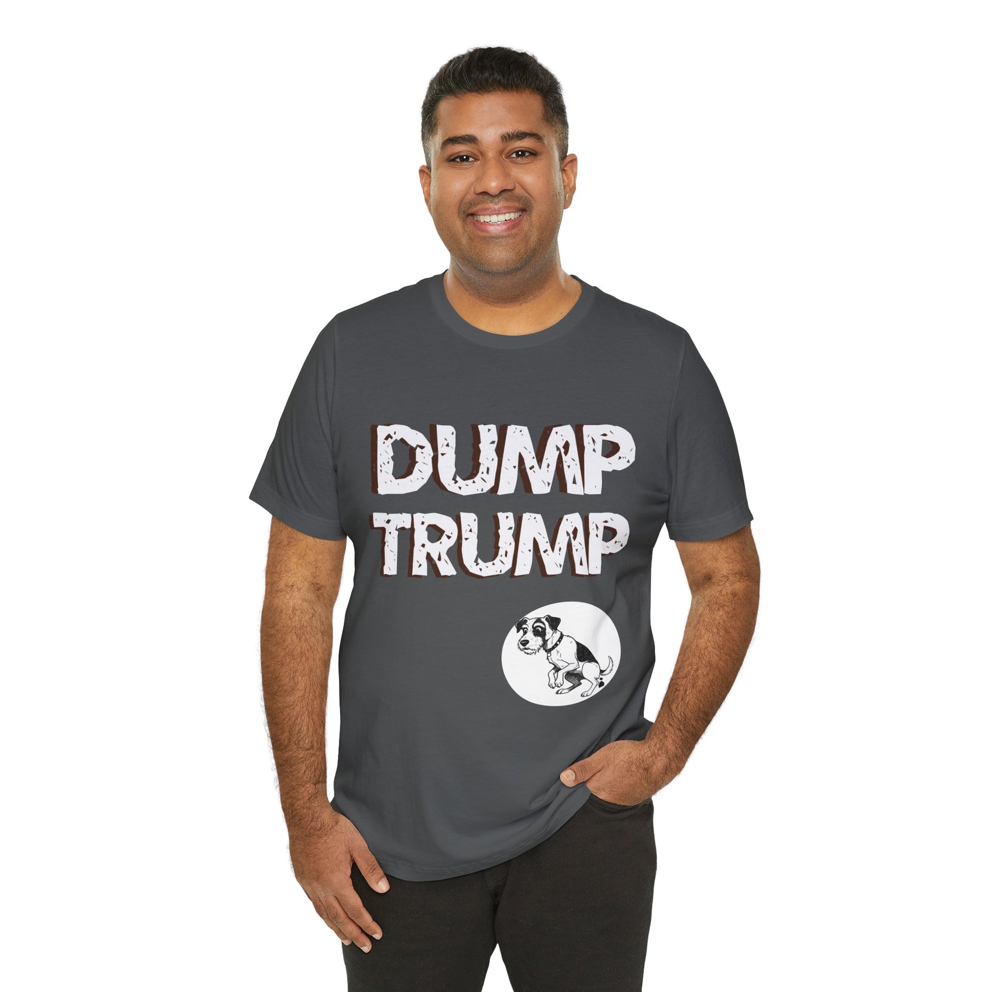 Funny Protest Unisex Jersey Tee - "Dump Trump" Graphic - Activist Wear - Schmartypants