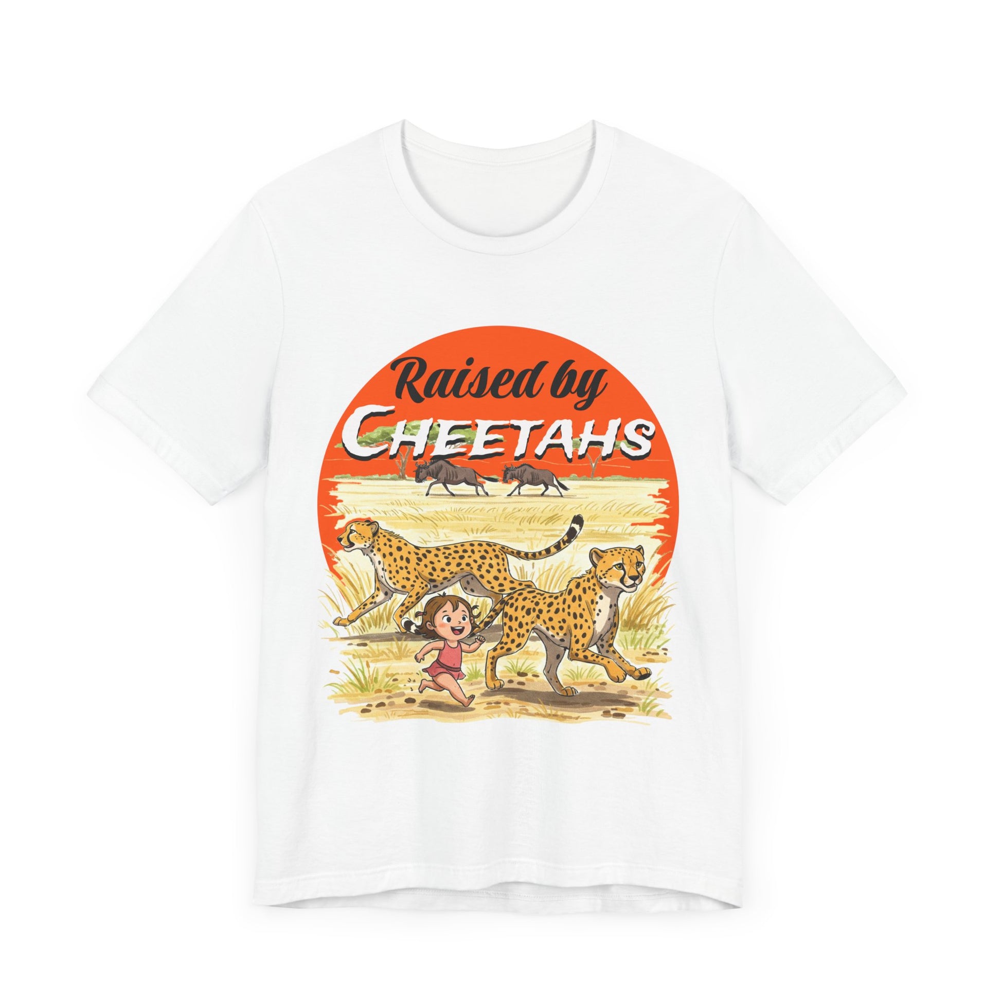 Funny Raised By Cheetahs Tee for Women- Nature and Wildlife Lovers - Schmartypants