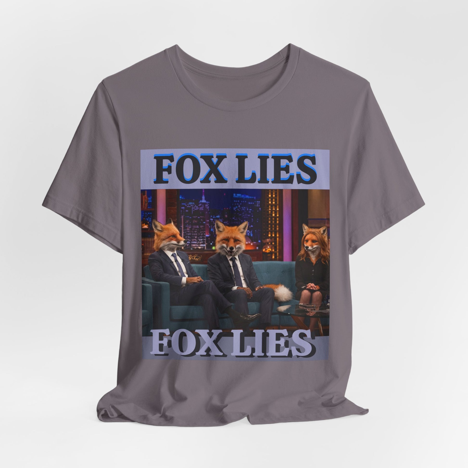 Humorous Fox Lies Tee - Unisex Jersey Short Sleeve T-Shirt - Protest Wear - Activist Tee - Schmartypants