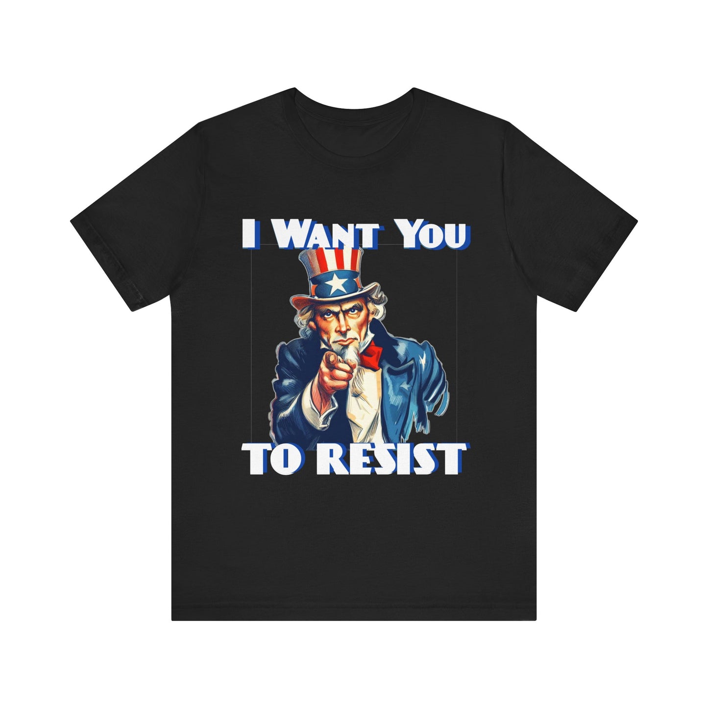 Vintage Uncle Sam 'I Want You to Resist' Unisex Tee - Protest Wear - Clever Resist Tee - Schmartypants