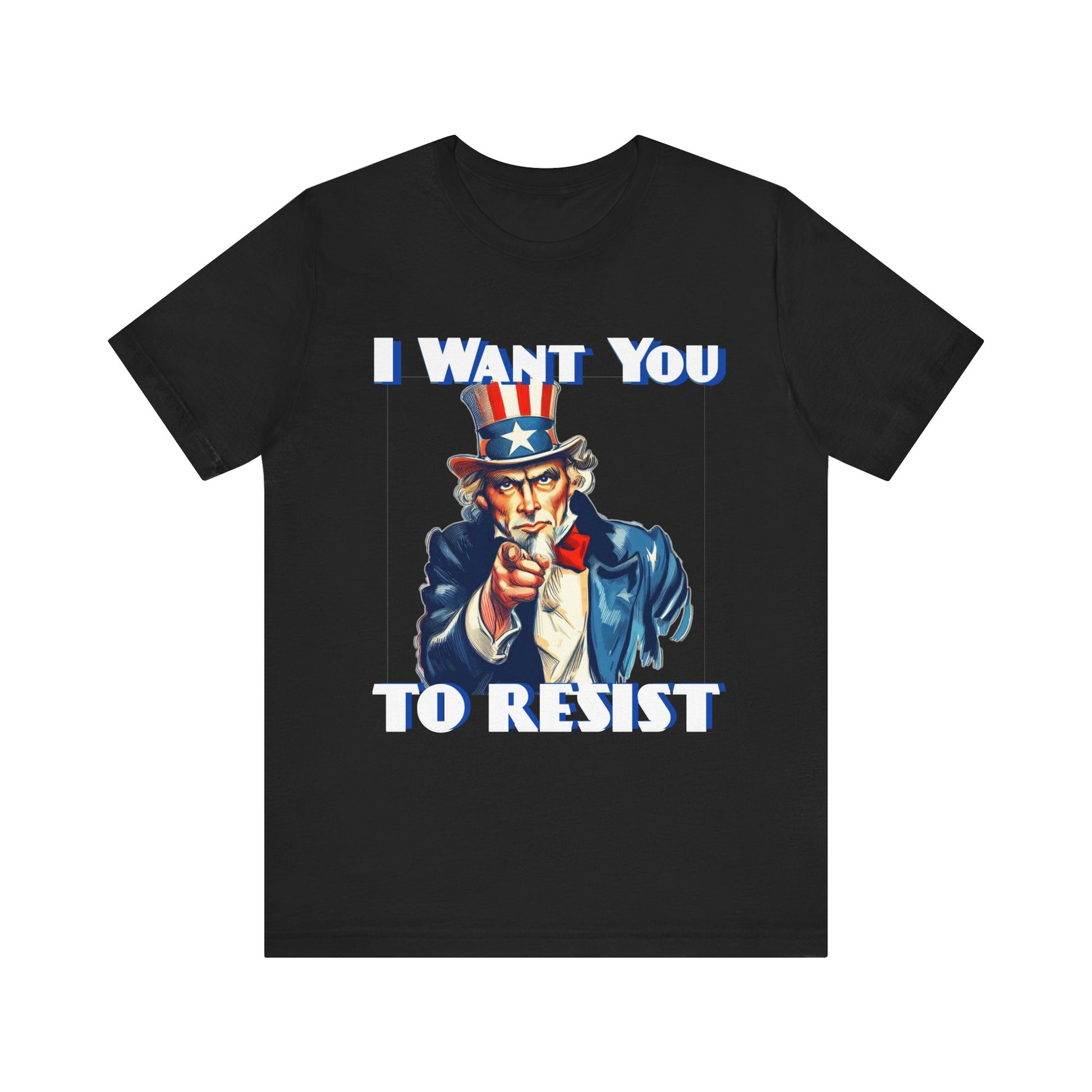 Vintage Uncle Sam 'I Want You to Resist' Unisex Tee - Protest Wear - Clever Resist Tee - Schmartypants