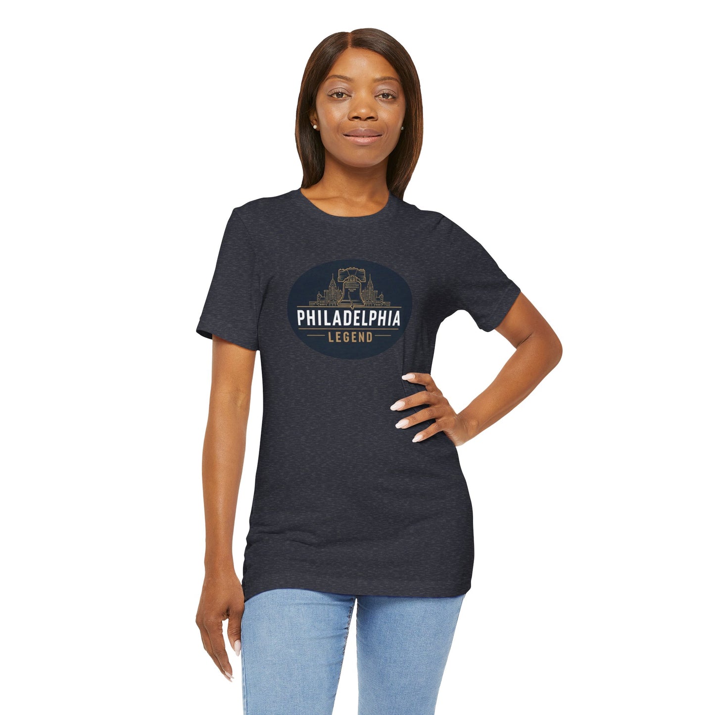 Philadelphia Legend Unisex Jersey Short Sleeve Tee | Casual Fashion, Gift for Sports Fans, Birthday Present, Summer Wear, Philly Souvenir Tee