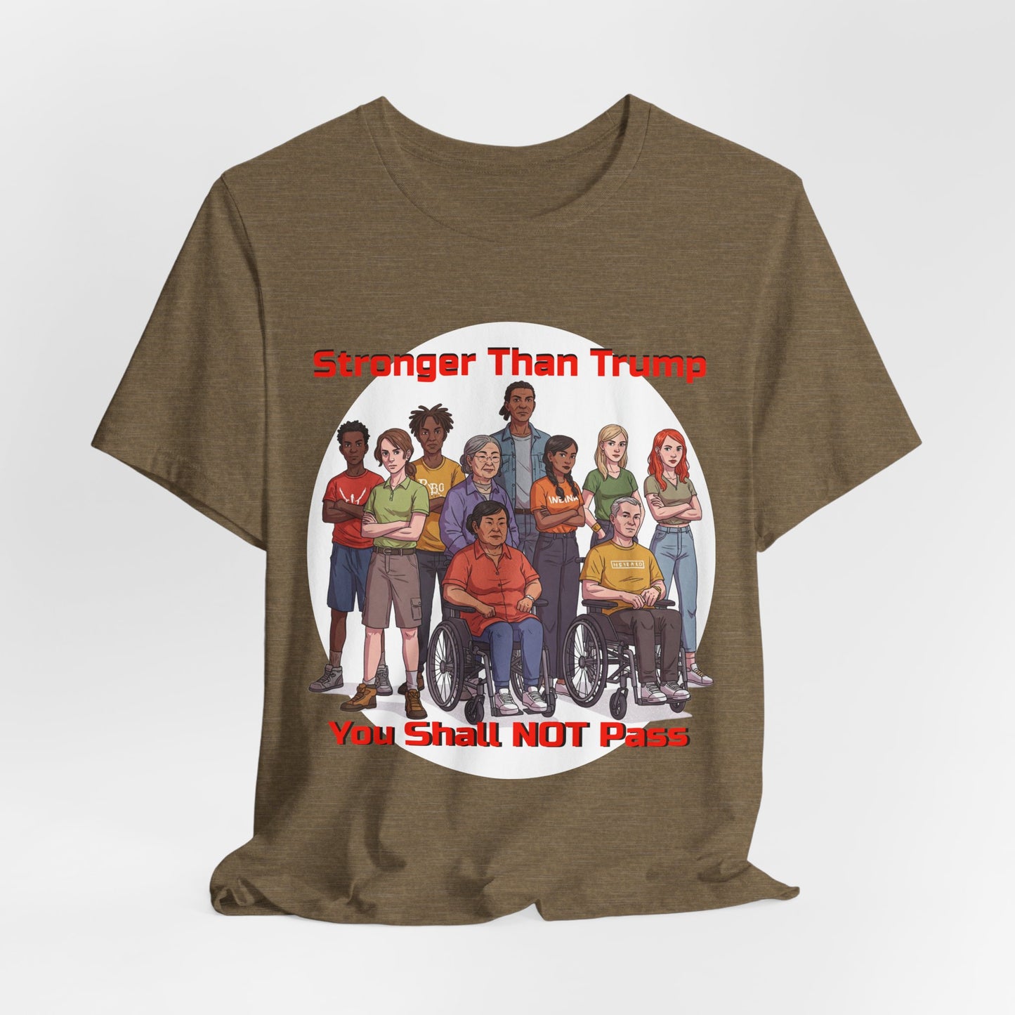 Stronger Than Trump Graphic Tee | Unisex Jersey Short Sleeve Shirt - Protest Tee - Activist Wear - Schmartypants