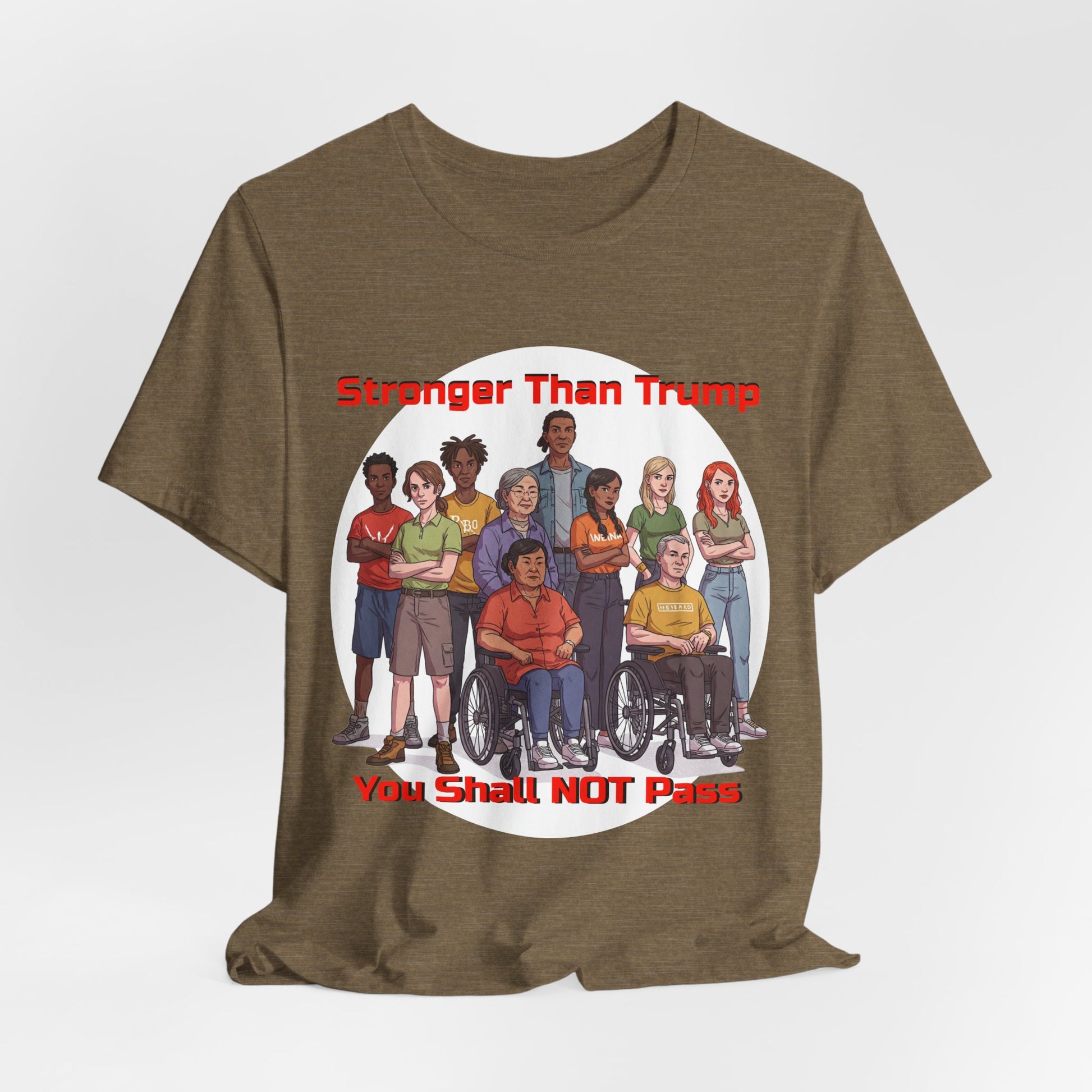 Stronger Than Trump Graphic Tee | Unisex Jersey Short Sleeve Shirt - Protest Tee - Activist Wear - Schmartypants