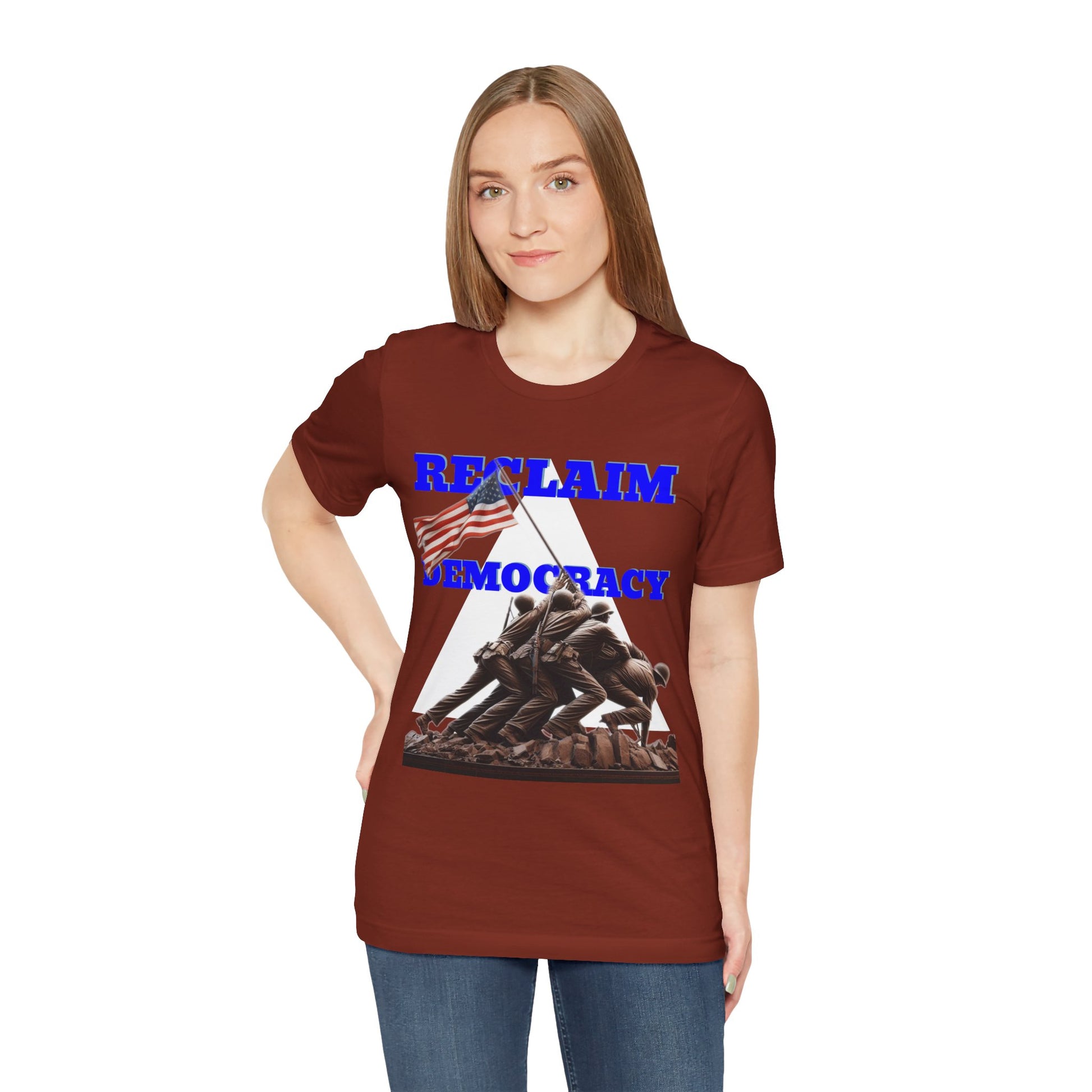 Reclaim Democracy Unisex Jersey Tee - Soft Cotton Activist Shirt - Protest Wear - Schmartypants
