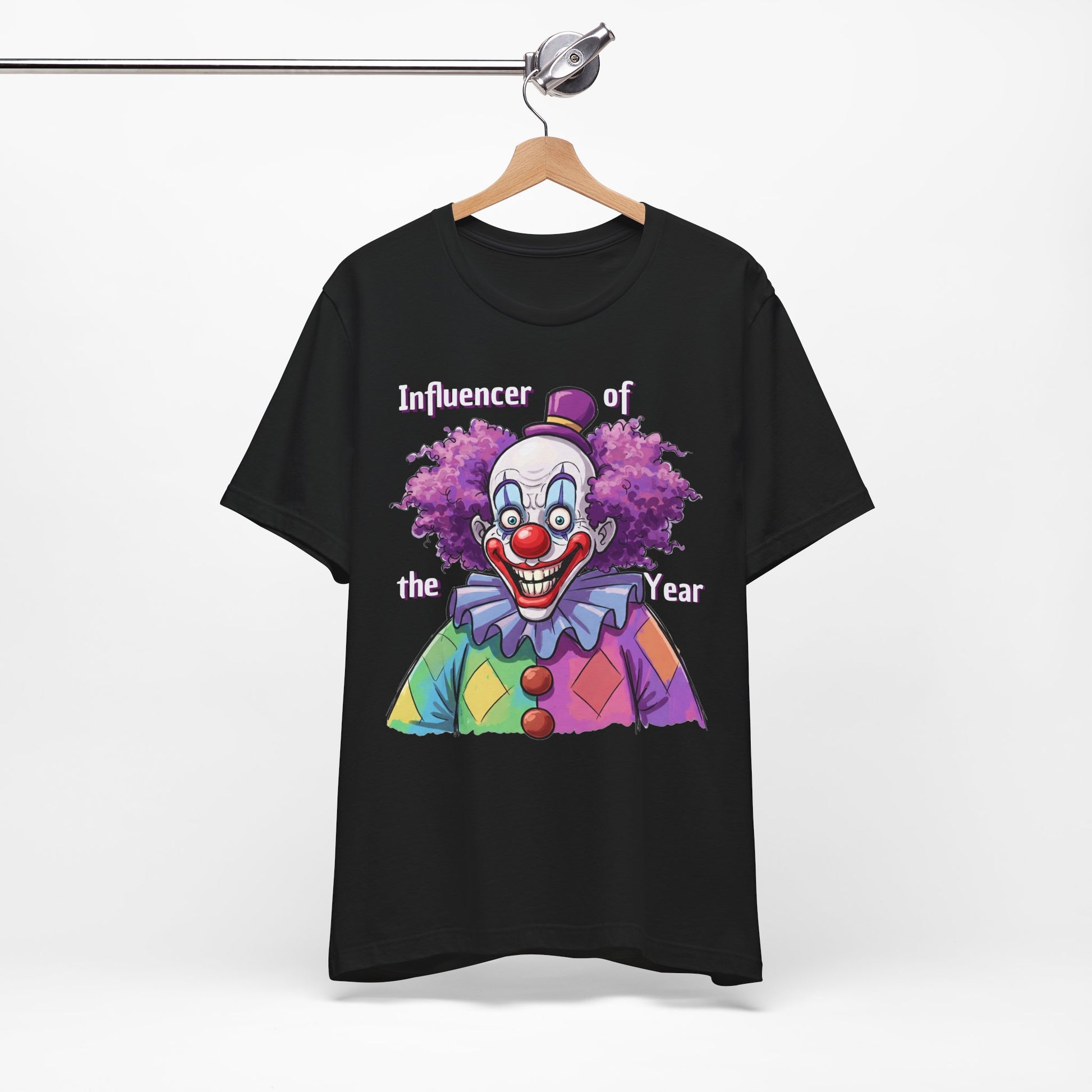 Influencer of the Year Clown T-Shirt - Funny Unisex Jersey Tee - Schmartypants