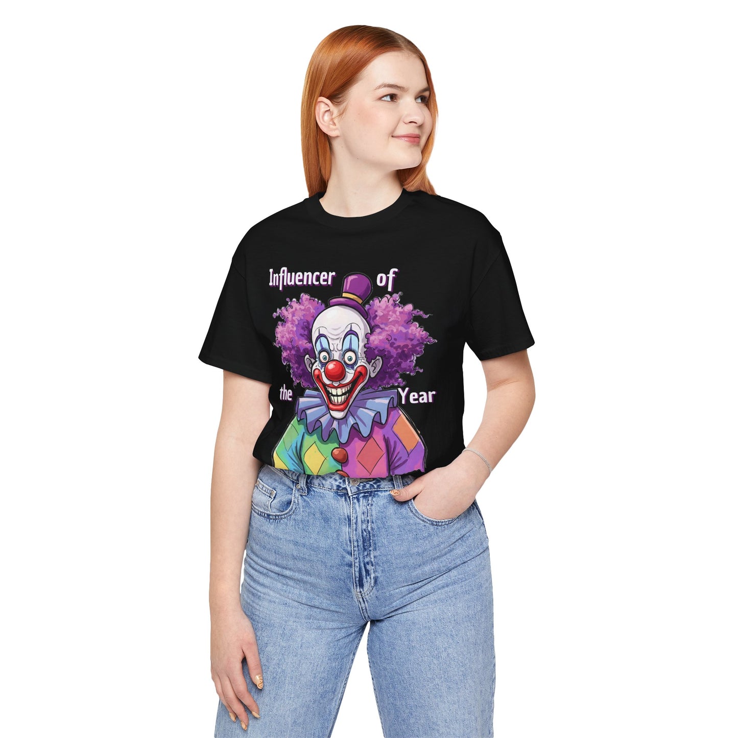 Influencer of the Year Clown T-Shirt - Funny Unisex Jersey Tee - Schmartypants
