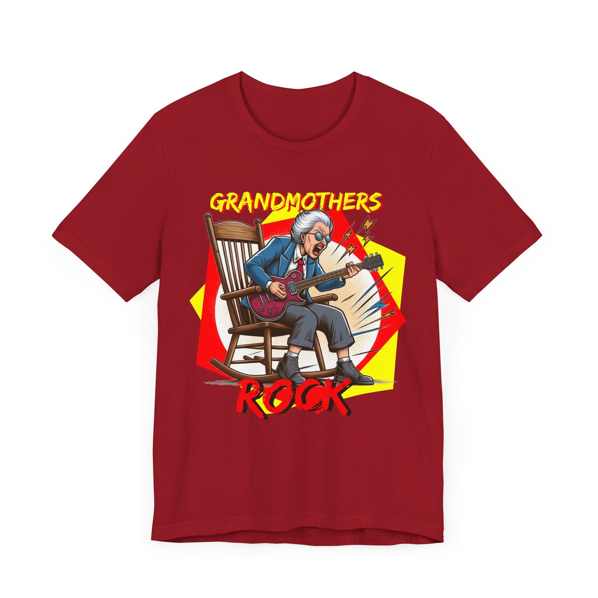 'Grandmothers Rock' Unisex Jersey Short Sleeve Tee - Funny Gift to Show Love for the Special Grandmother in Your Life - Schmartypants