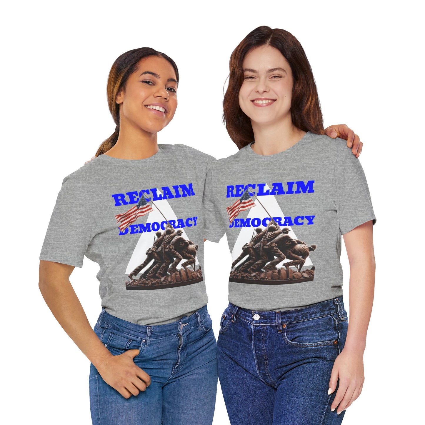 Reclaim Democracy Unisex Jersey Tee - Soft Cotton Activist Shirt - Protest Wear - Schmartypants
