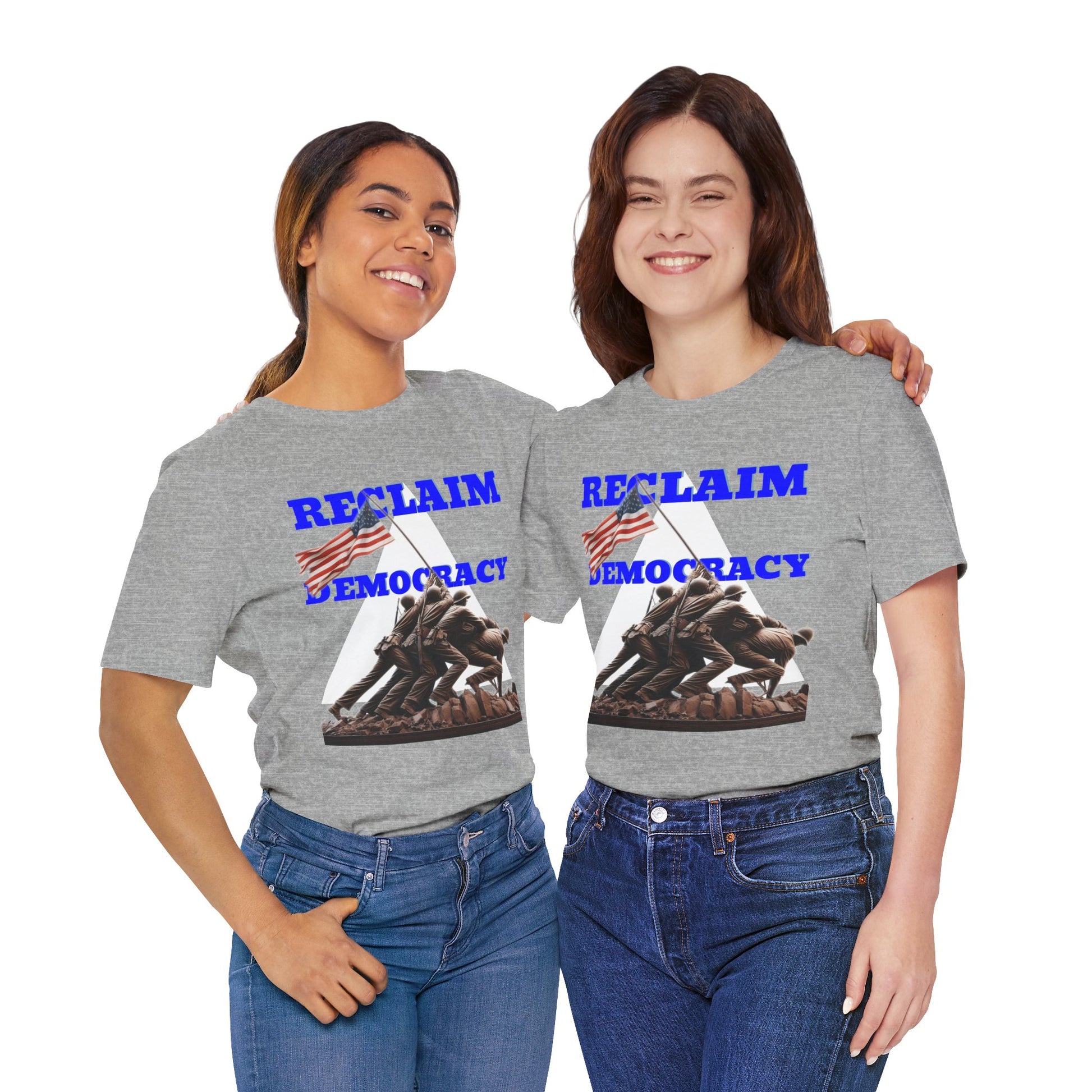 Reclaim Democracy Unisex Jersey Tee - Soft Cotton Activist Shirt - Protest Wear - Schmartypants