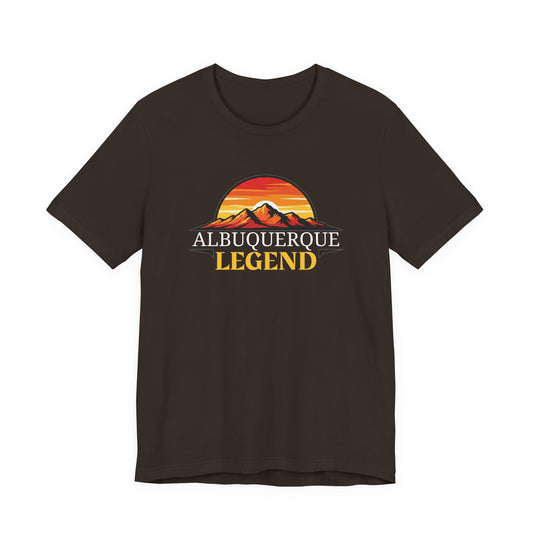 Albuquerque Legend Tee | Unisex Jersey Short Sleeve T-Shirt for Local Pride, Gift for Travelers, Vintage Style Souvenir Shirt