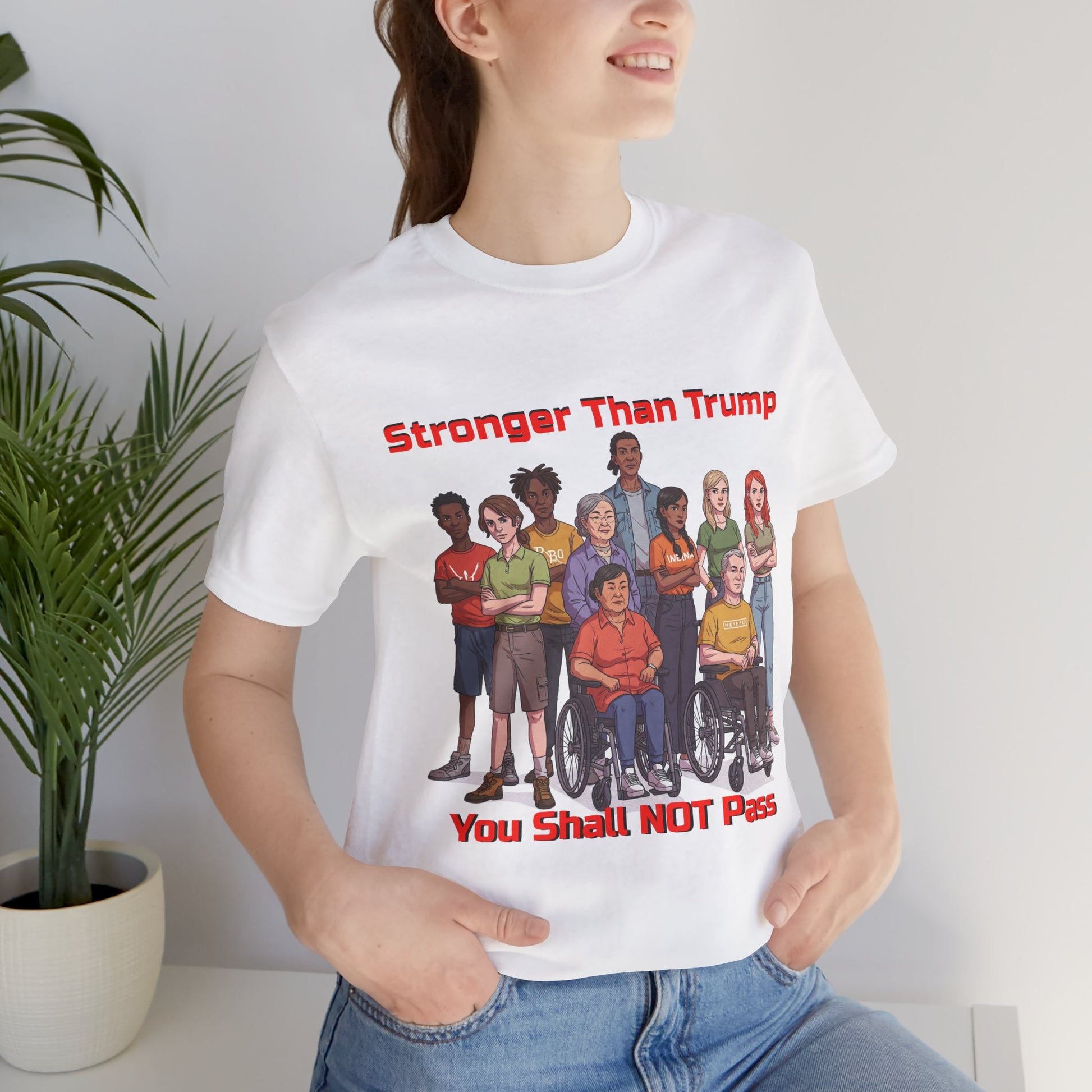 Stronger Than Trump Graphic Tee | Unisex Jersey Short Sleeve Shirt - Protest Tee - Activist Wear - Schmartypants