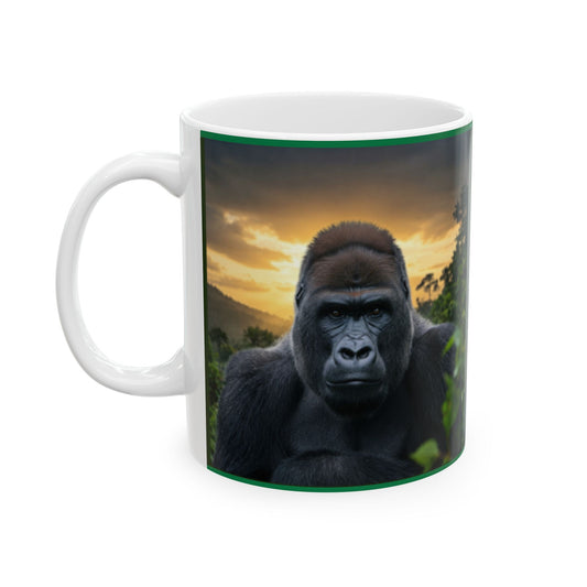 'My Spirit Animal is a Gorilla' Ceramic Mug - Wildlife Lover Gift (11oz, 15oz) - Schmartypants