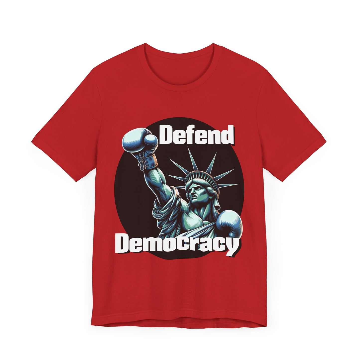 Defend Democracy Tee - Unisex Jersey Short Sleeve Shirt - Protest Wear - Activist Tee - Schmartypants