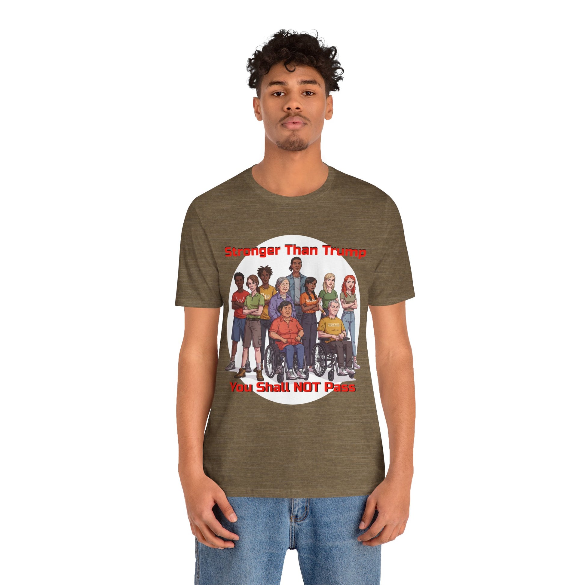 Stronger Than Trump Graphic Tee | Unisex Jersey Short Sleeve Shirt - Protest Tee - Activist Wear - Schmartypants