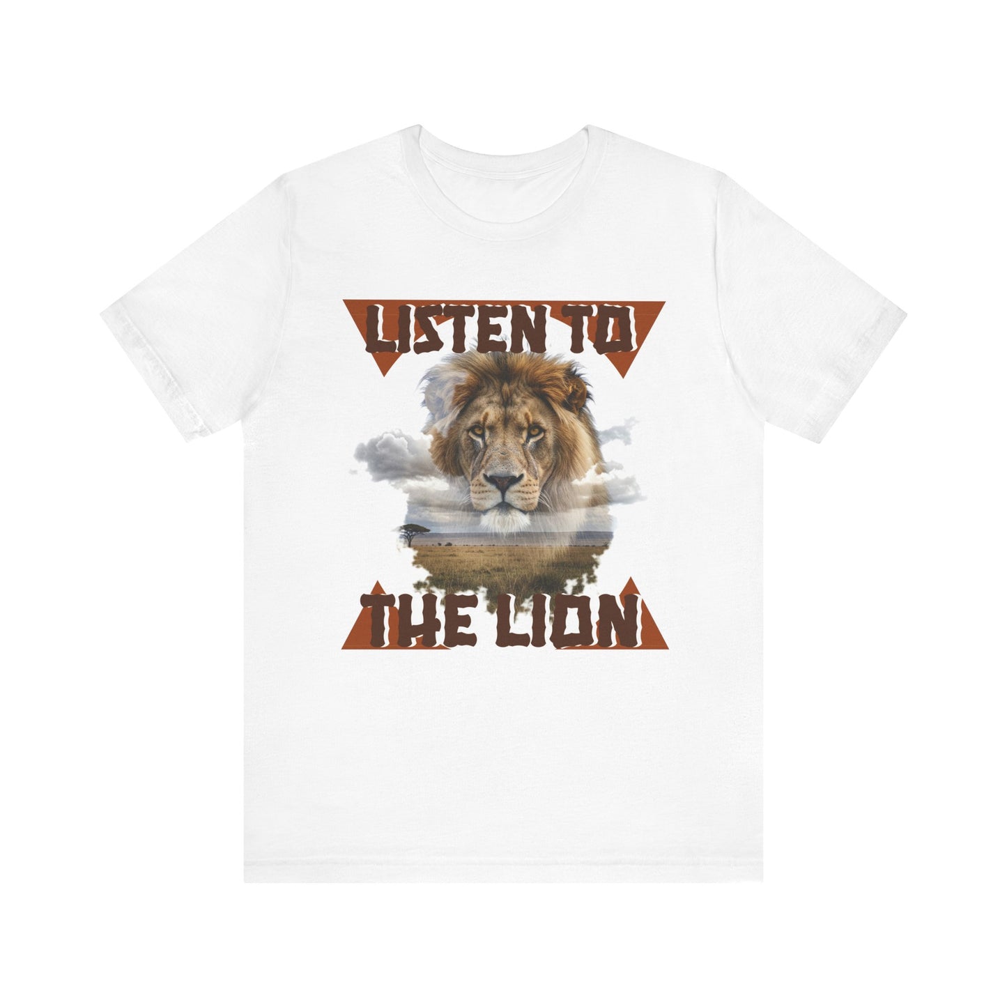 Listen to the Lion Unisex Tee, Casual T-Shirt, Wildlife Lover Gift, Nature Enthusiast Apparel, Birthday Present, Adventure Wear, Van Morrison Fans - Schmartypants