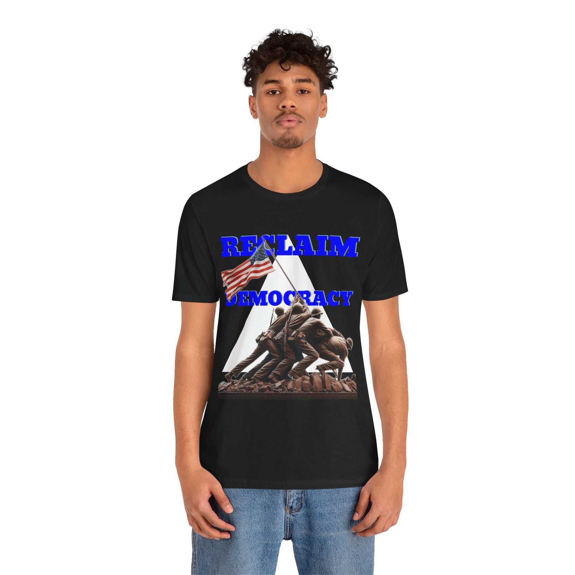 Reclaim Democracy Unisex Jersey Tee - Soft Cotton Activist Shirt - Protest Wear - Schmartypants