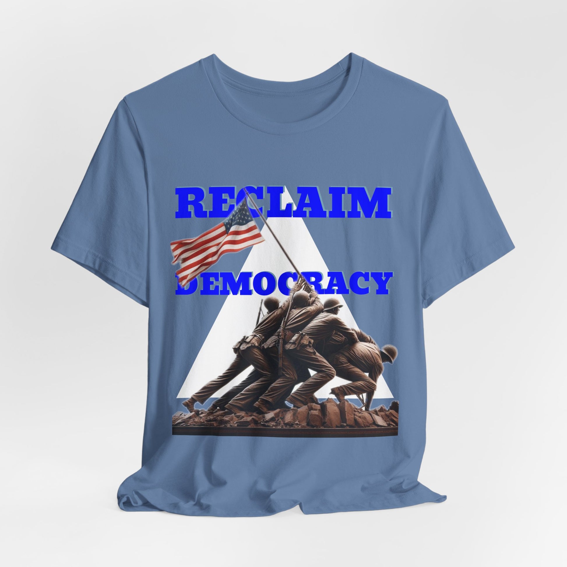 Reclaim Democracy Unisex Jersey Tee - Soft Cotton Activist Shirt - Protest Wear - Schmartypants