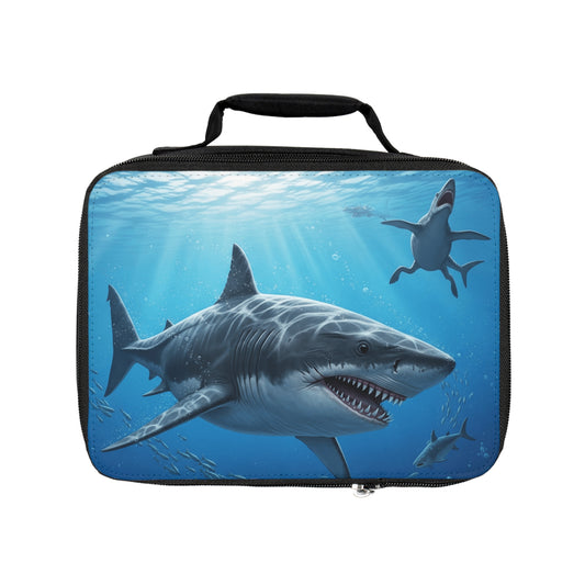 Prehistoric Megalodon Shark-Themed Lunch Bag for Kids, Stylish Insulated Lunchbox, Back to School Essentials, Shark Lover Gift