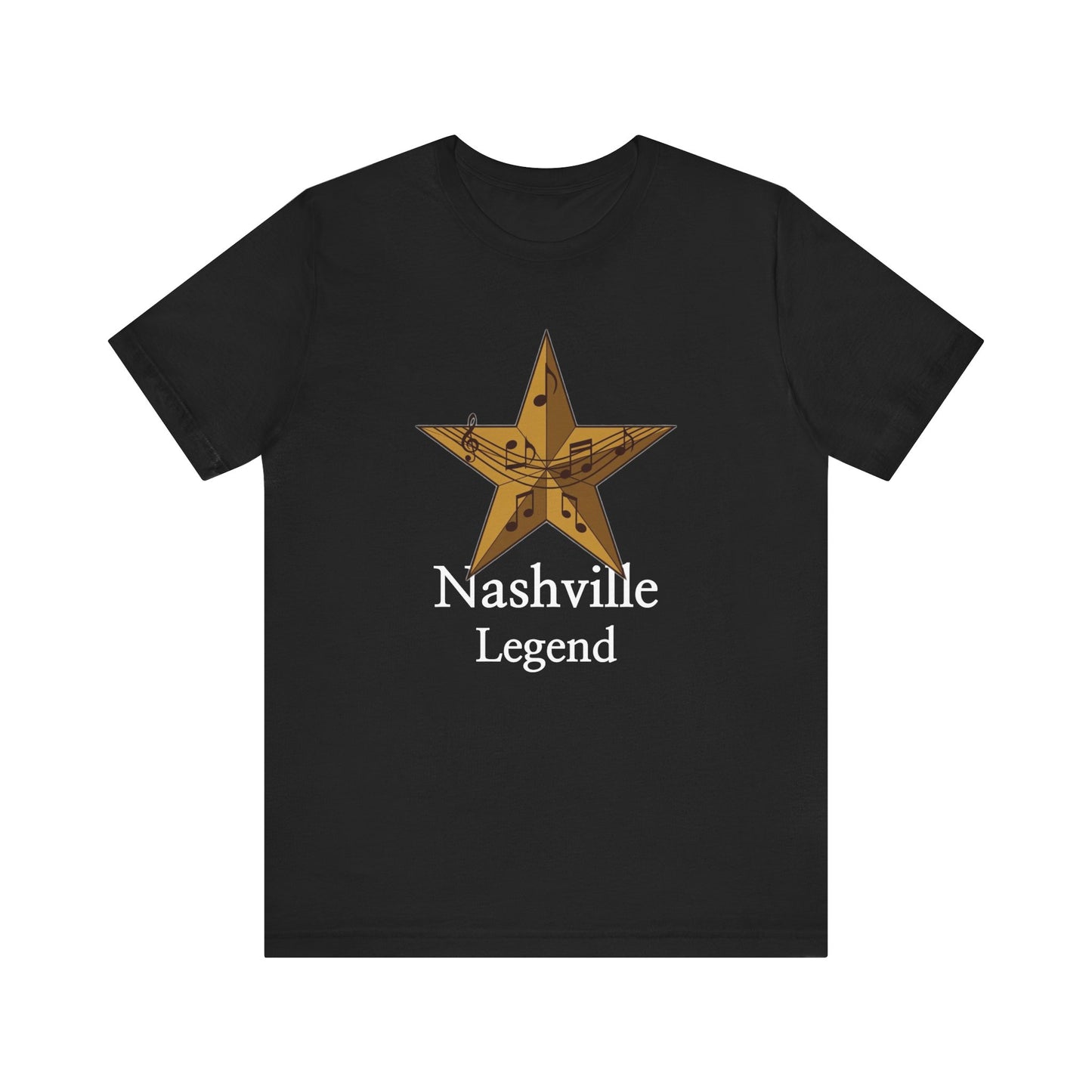 Nashville Legend Tee, Unisex Jersey T-Shirt, Country Music Apparel, Gift for Musicians, Nashville Souvenir, Western Style Clothing