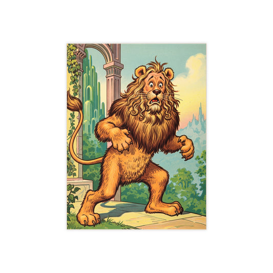 Ceramic Photo Tile, Cowardly Lion Tile, Wizard of Oz Nursery Decor, Baby Shower Gift, Maternity Gift, Kids Room Decor, Bathroom Tile