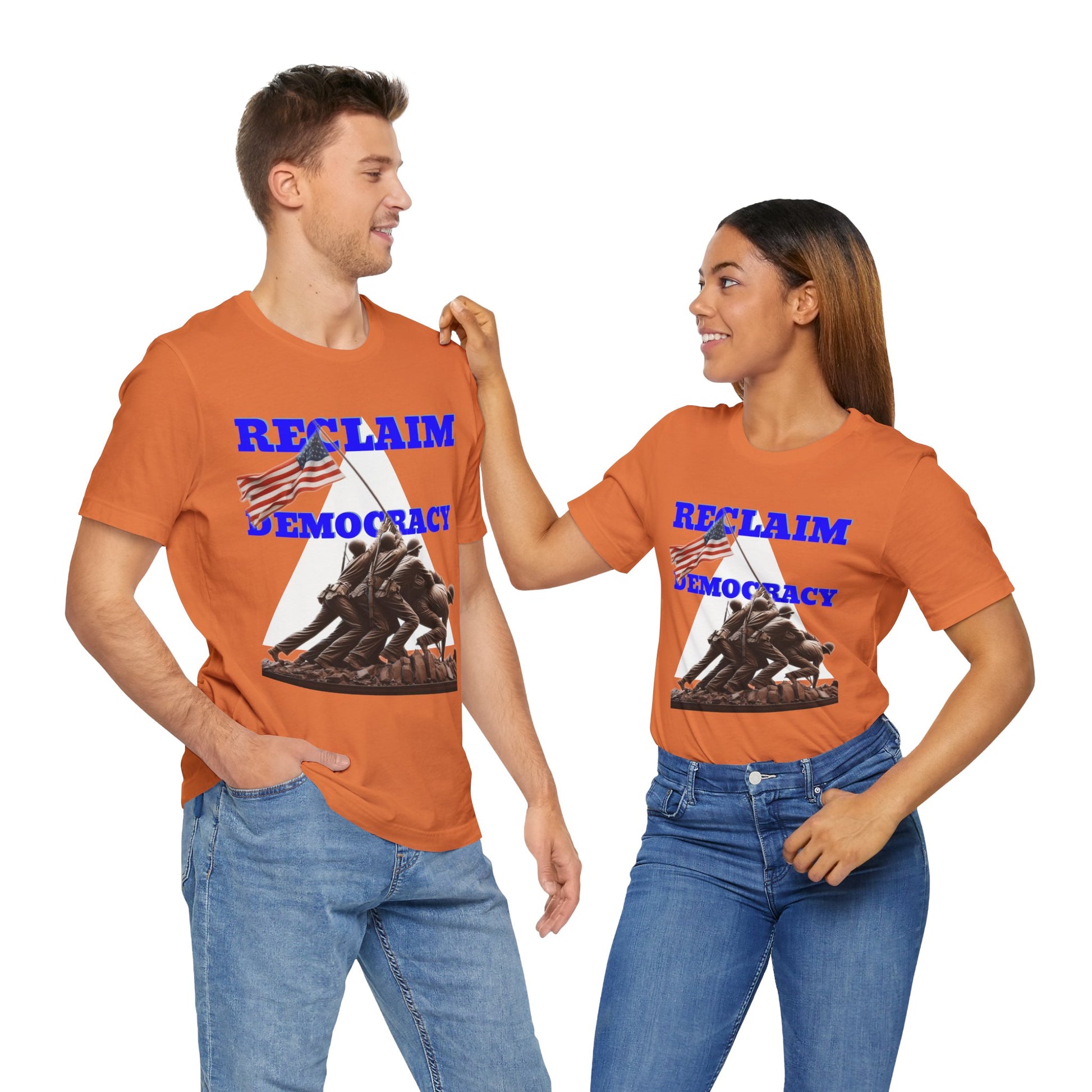 Reclaim Democracy Unisex Jersey Tee - Soft Cotton Activist Shirt - Protest Wear - Schmartypants
