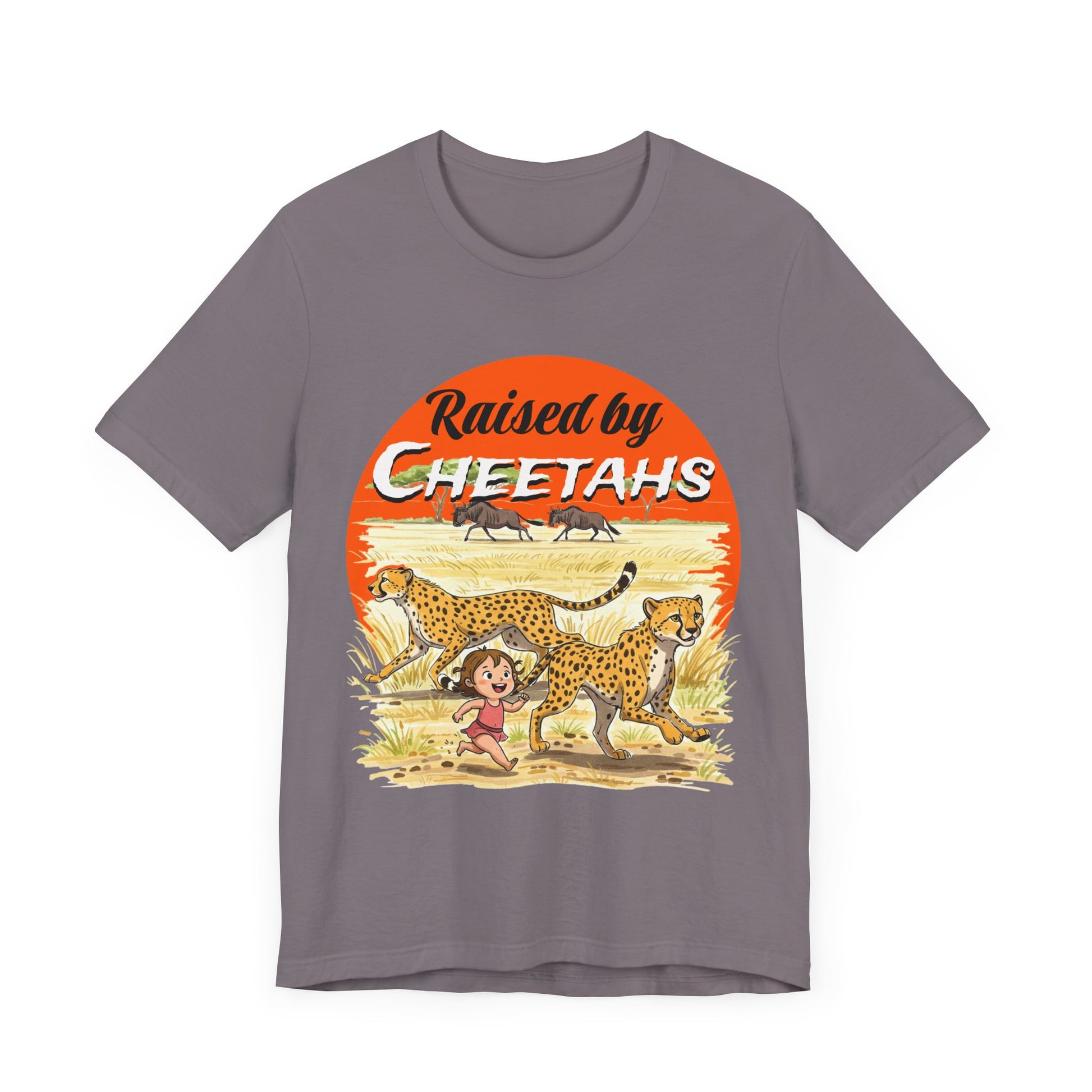Funny Raised By Cheetahs Tee for Women- Nature and Wildlife Lovers - Schmartypants
