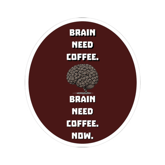 Funny Coffee Lovers Kiss-Cut Sticker - Schmartypants