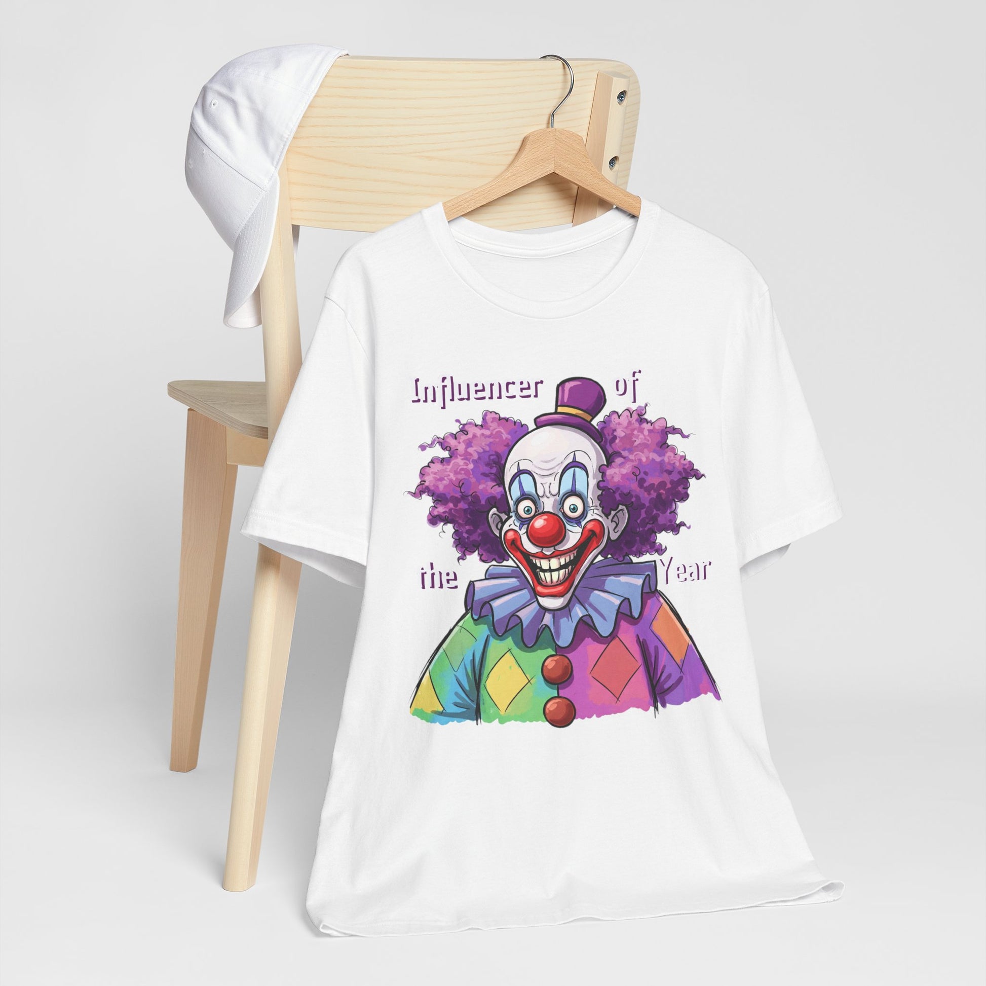 Influencer of the Year Clown T-Shirt - Funny Unisex Jersey Tee - Schmartypants