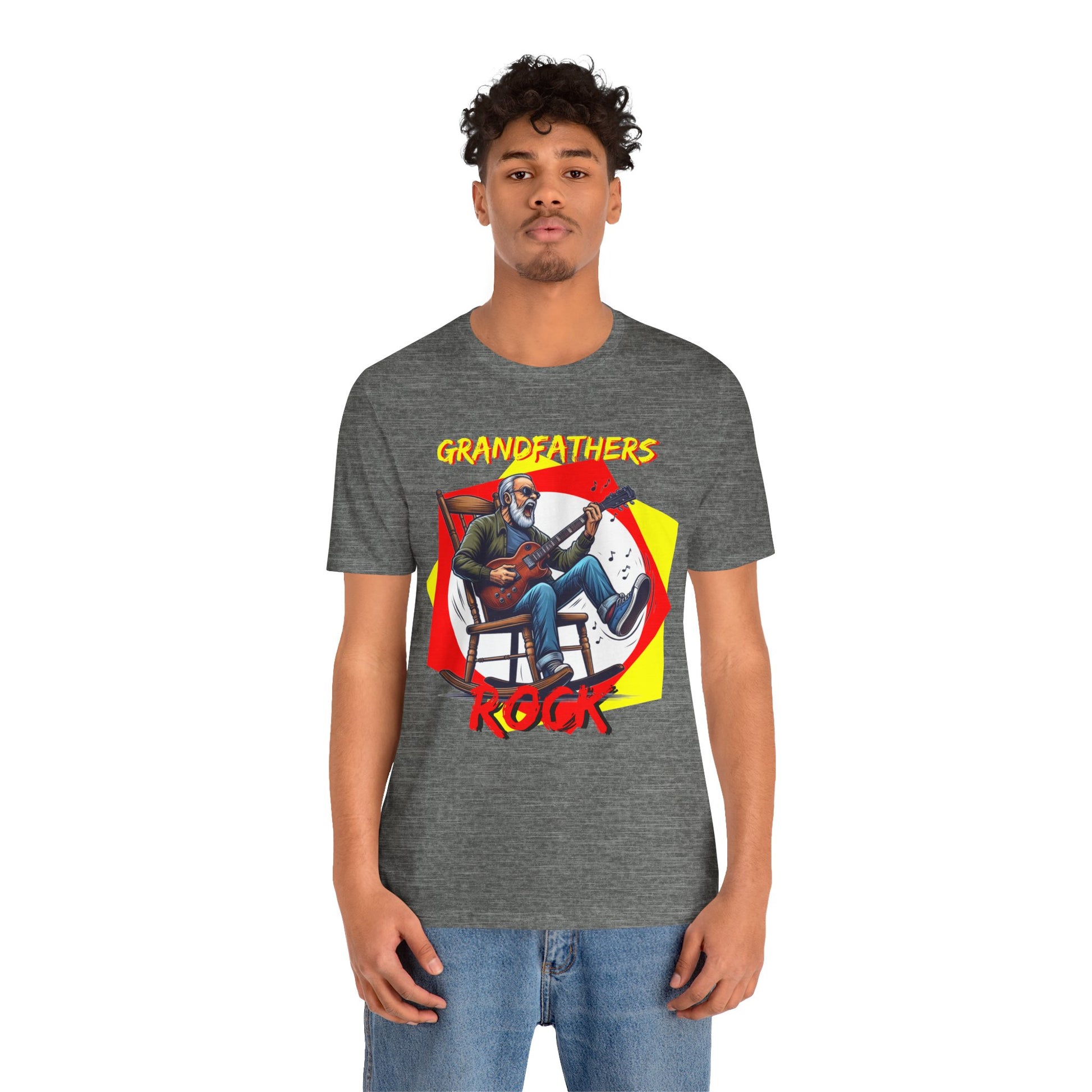 Grandfathers Rock Unisex Tee | Funny, Cool Graphic T-Shirt for Music Lovers, Birthdays, Father's Day - Schmartypants