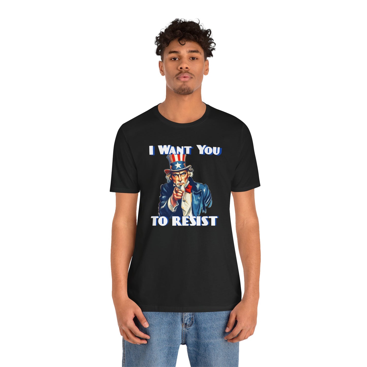 Vintage Uncle Sam 'I Want You to Resist' Unisex Tee - Protest Activist Wear - Clever Resistance Tee