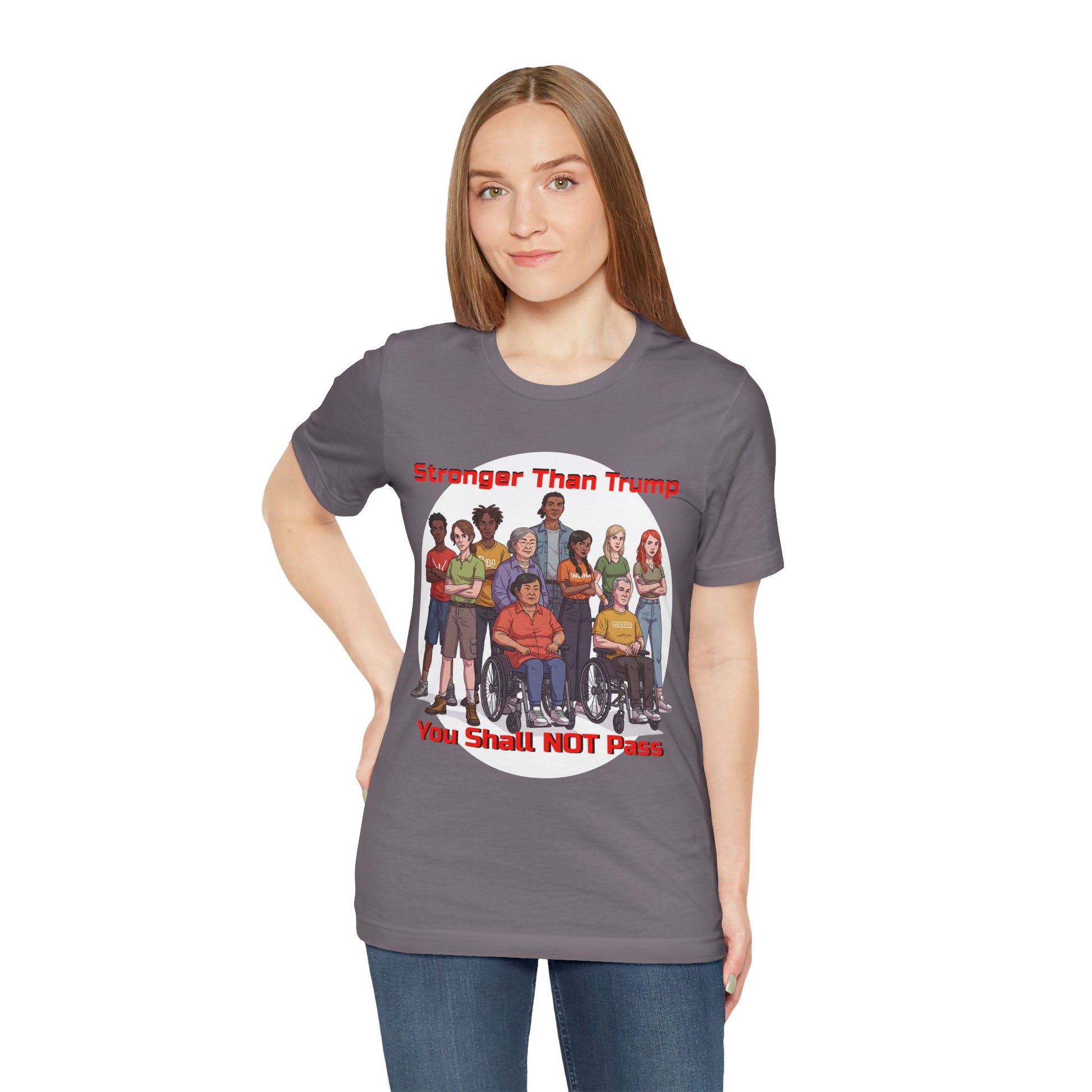 Stronger Than Trump Graphic Tee | Unisex Jersey Short Sleeve Shirt - Protest Tee - Activist Wear - Schmartypants