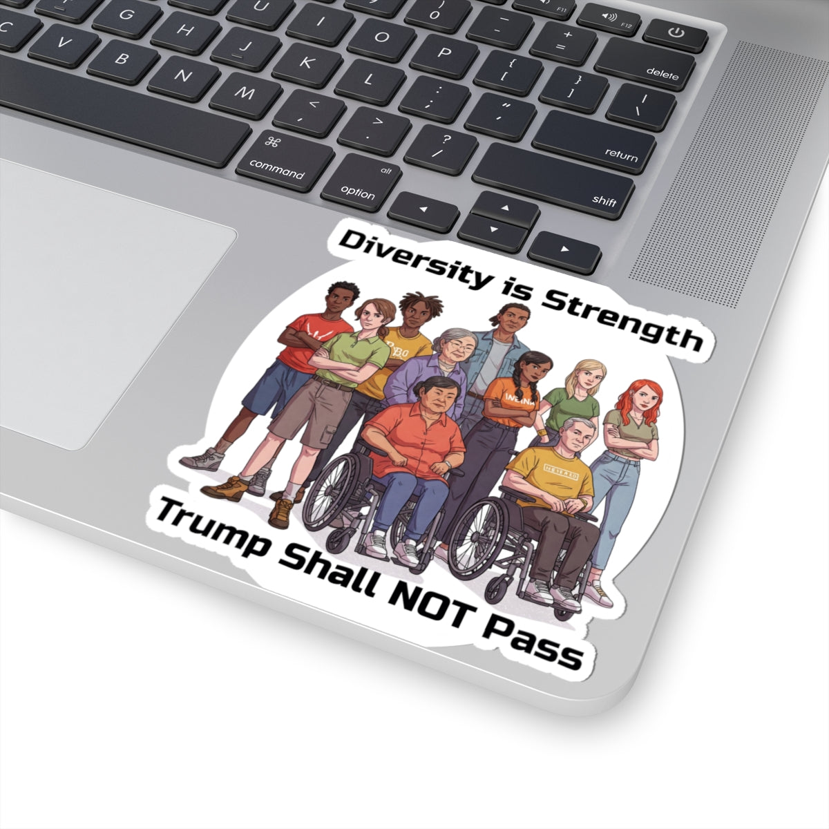 Diversity is Strength Kiss-Cut Stickers – Empowering Design for Activism and Awareness - Schmartypants