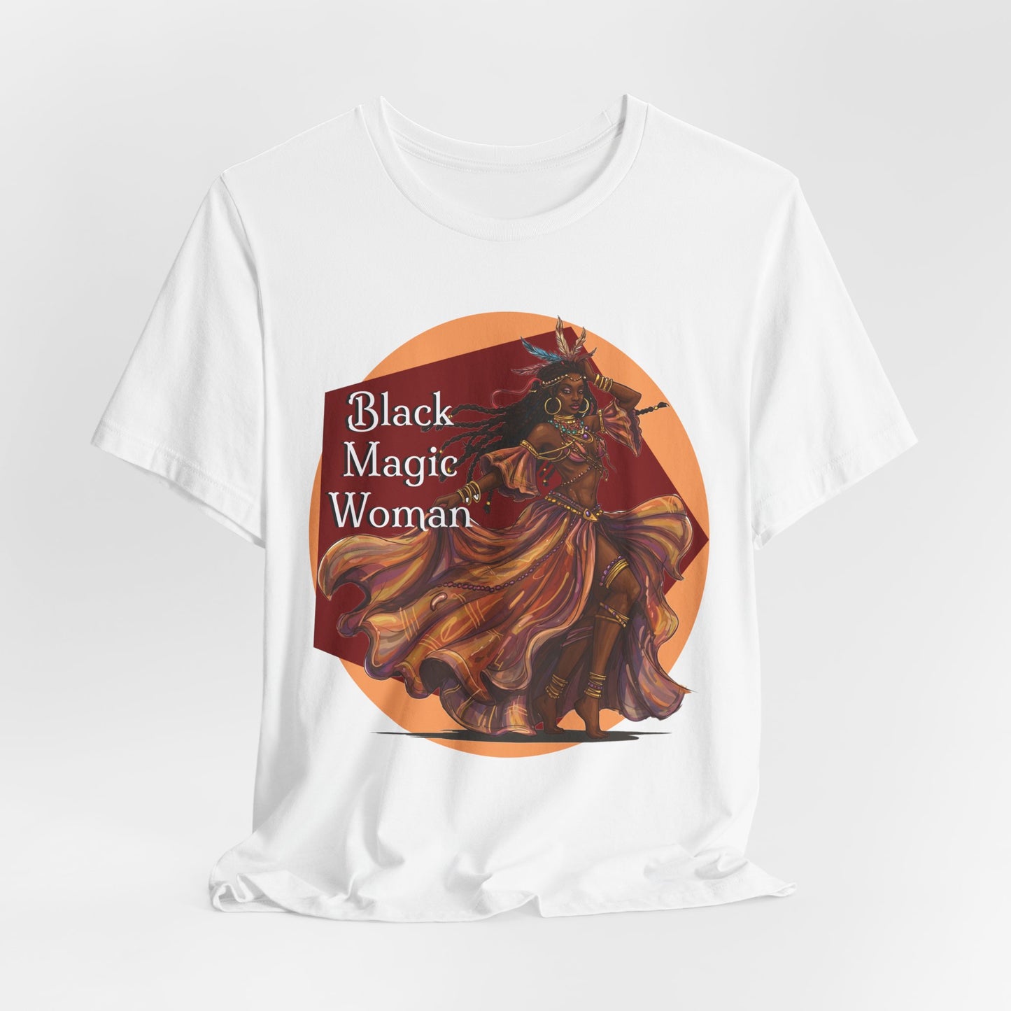 'Black Magic Woman' Tee, Witchy Apparel, Boho T-Shirt, Festival Outfit, Classic Rock Fans, Santana, Fleetwood Mac - Schmartypants