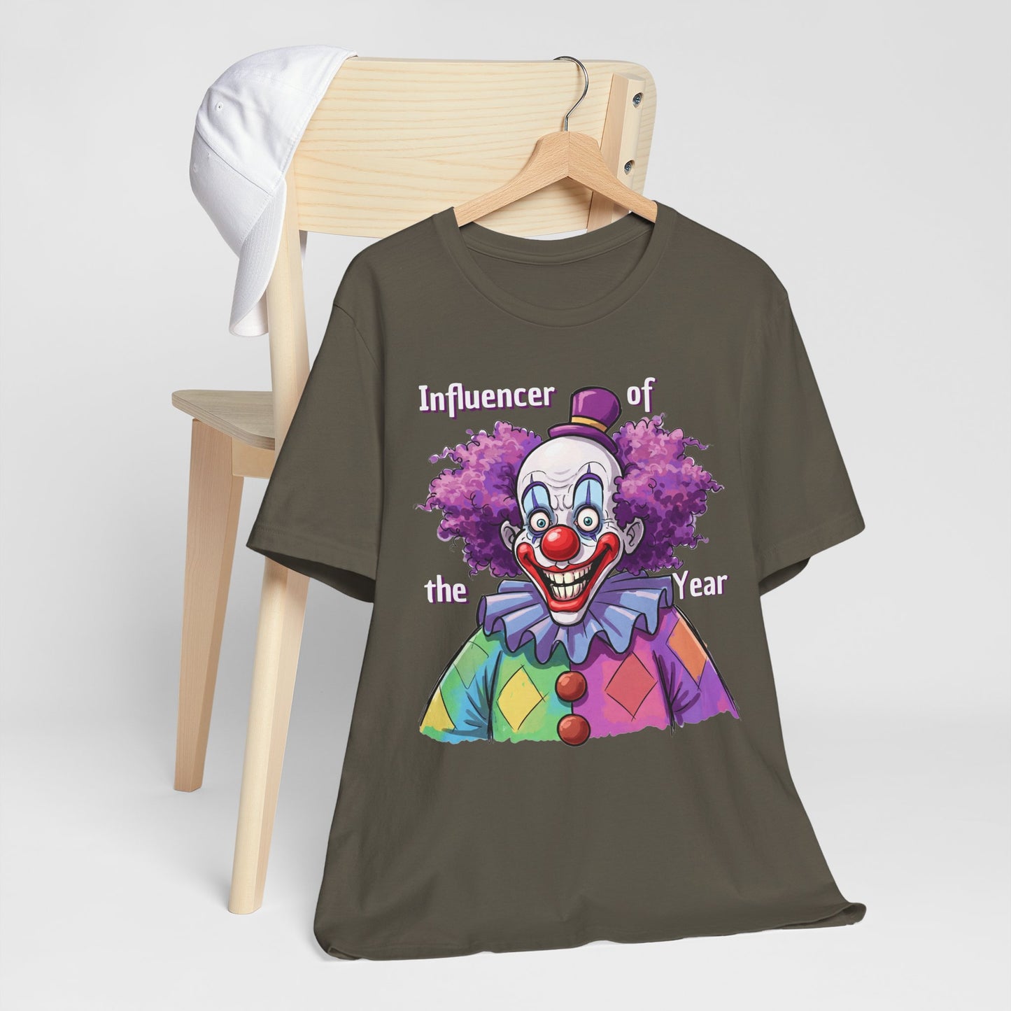 Influencer of the Year Clown T-Shirt - Funny Unisex Jersey Tee - Schmartypants