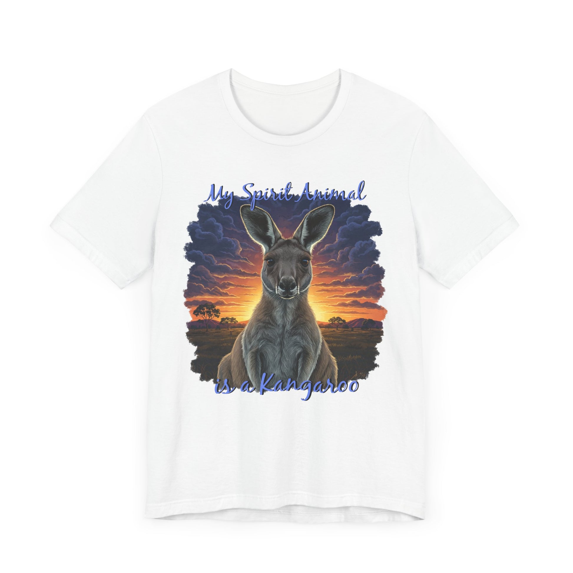 'My Spirit Animal is a Kangaroo' Tee - Unisex Jersey Short Sleeve T-Shirt for Wildlife Lovers, Aussies - Schmartypants