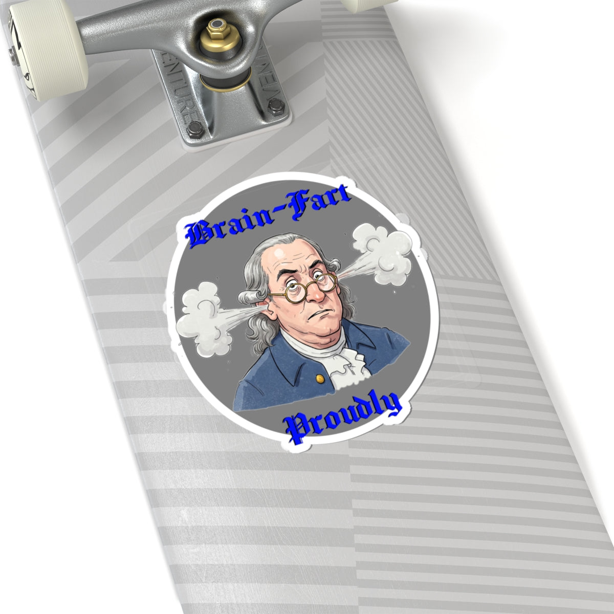 Funny Brain-Fart Proudly Stickers | Humorous Design for Laptops & Journals - Schmartypants