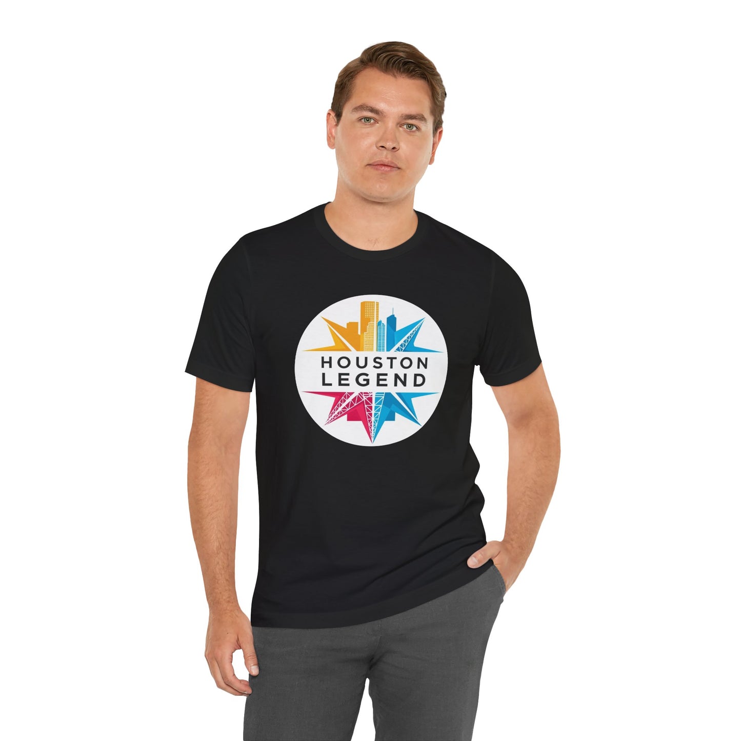 Houston Legend Short Sleeve Tee, Unisex T-Shirt, Houston Souvenir, Urban Fashion, Casual Wear, Gift for Houston Lovers