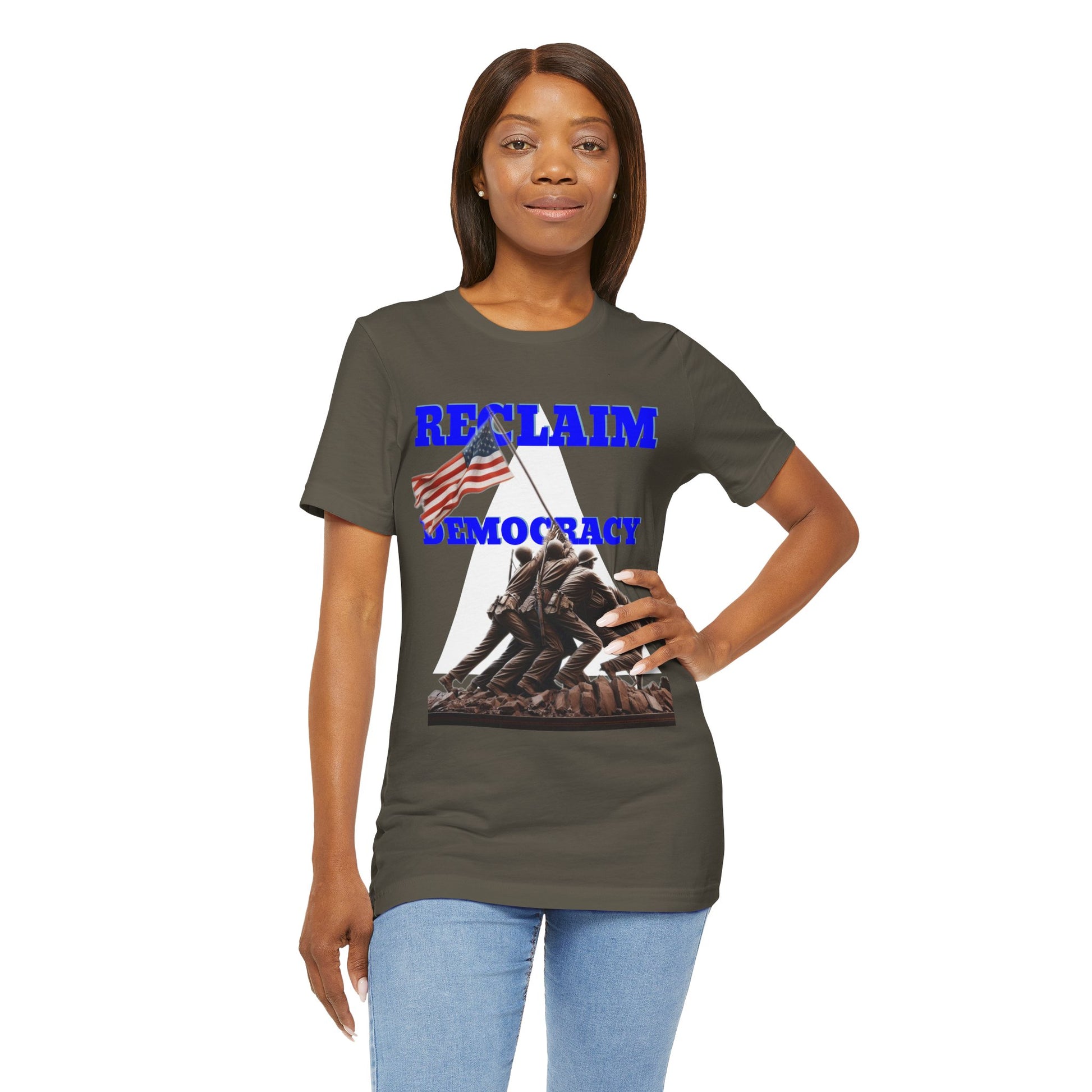Reclaim Democracy Unisex Jersey Tee - Soft Cotton Activist Shirt - Protest Wear - Schmartypants