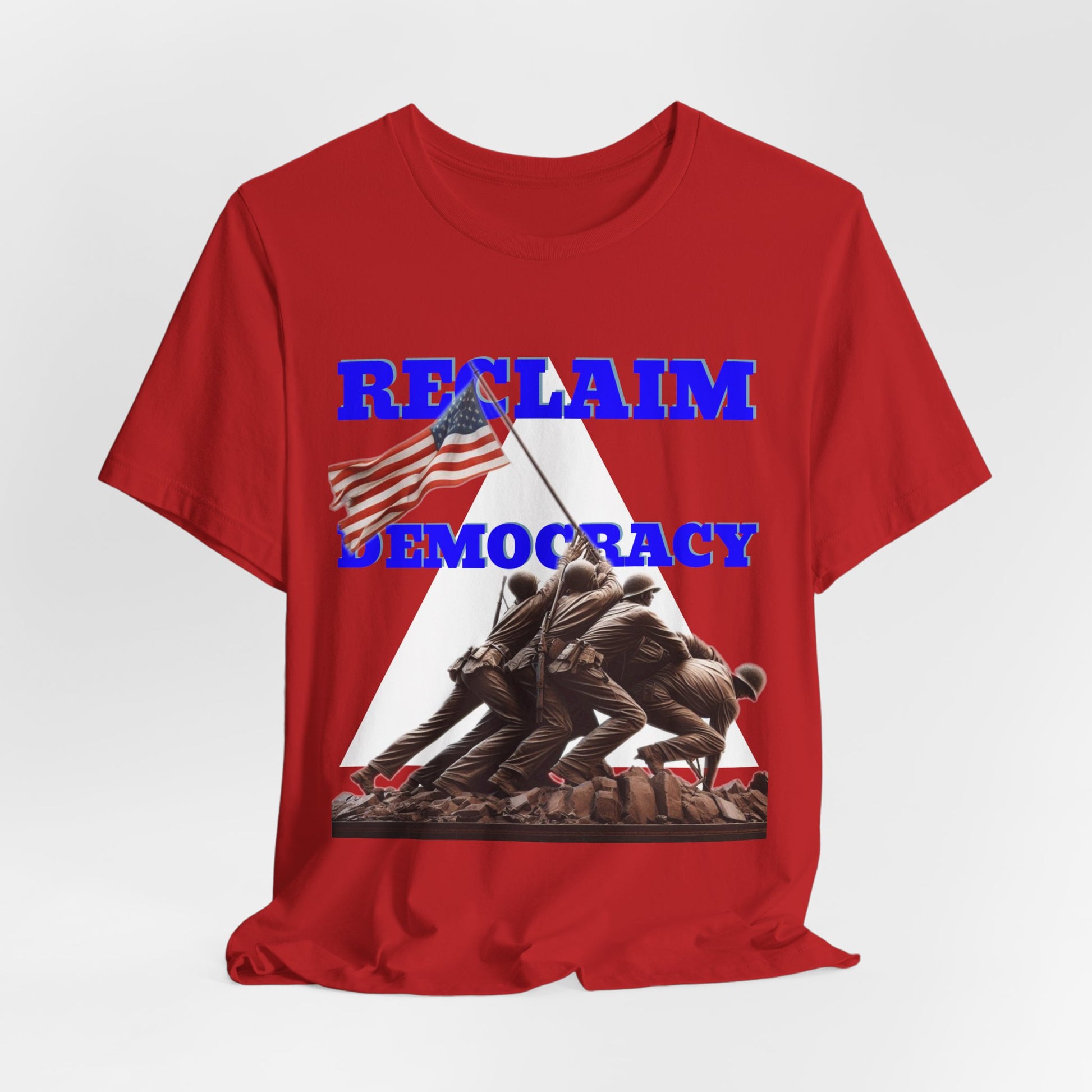 Reclaim Democracy Unisex Jersey Tee - Soft Cotton Activist Shirt - Protest Wear - Schmartypants