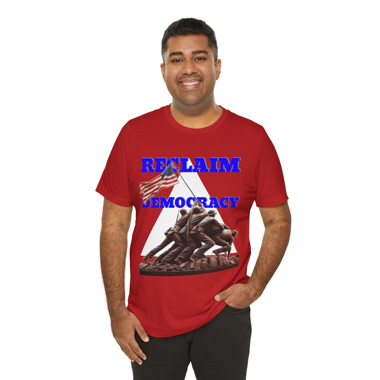 Reclaim Democracy Unisex Jersey Tee - Soft Cotton Activist Shirt - Protest Wear - Schmartypants