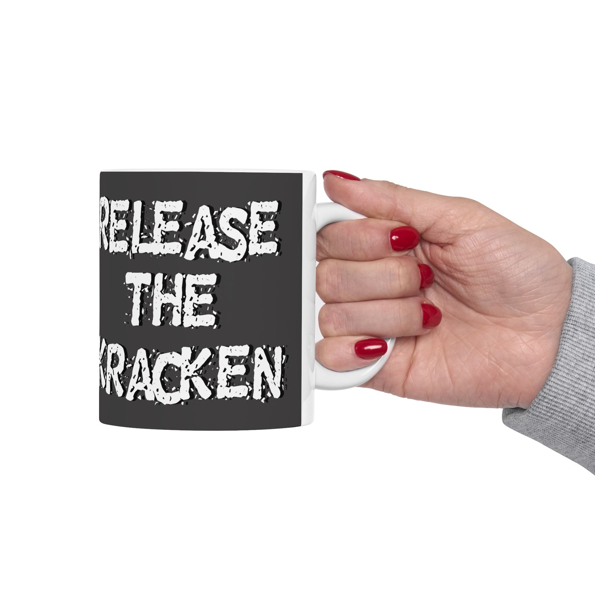 Octopus-Themed Ceramic Mug - "Release the Kraken" Design for Pirates and Gamers - Schmartypants